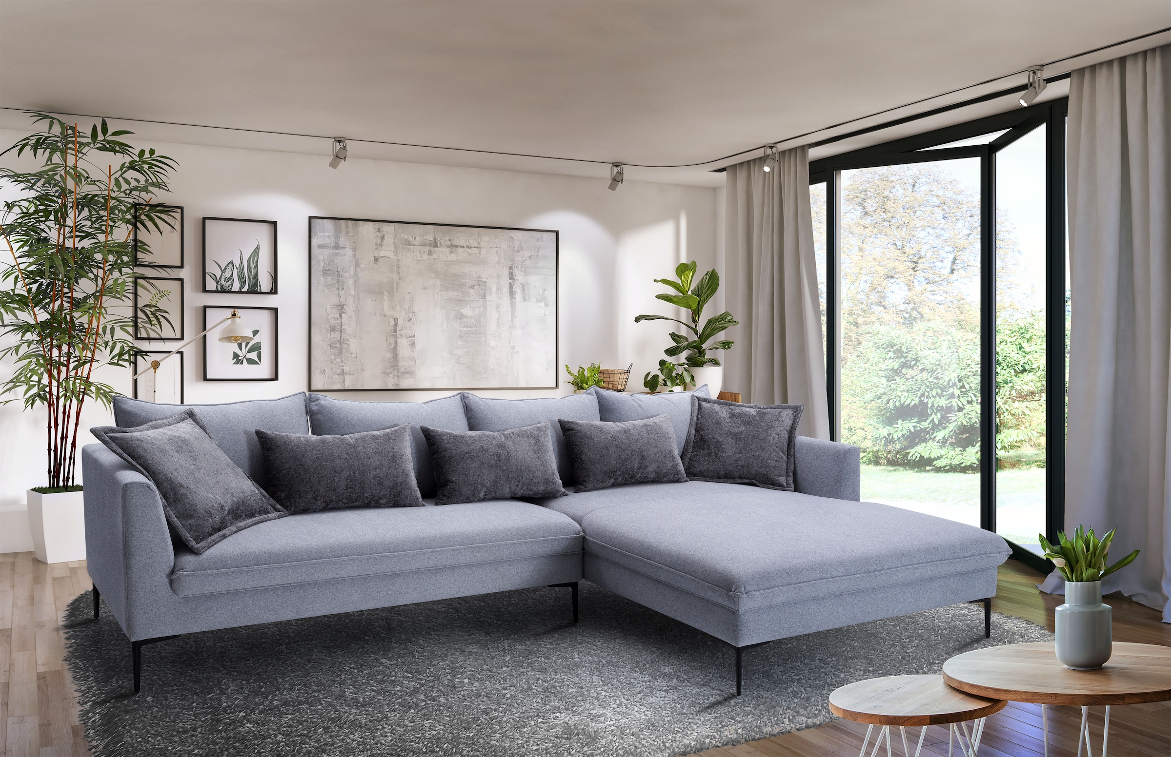exxpo - sofa fashion Ecksofa "Piazza, elegant und edel, Designsofa mit toll günstig online kaufen