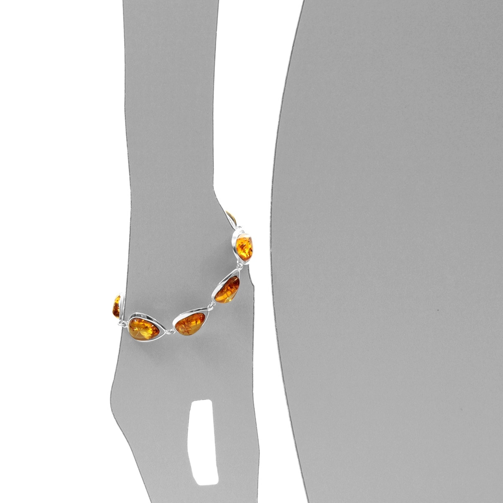 OSTSEE-SCHMUCK Armband »- Angelina - Silber 925/000 - Bernstein«