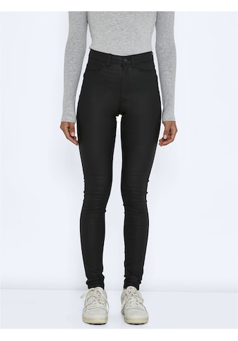 Lederimitathose »NMCALLIE HW SKINNY COATED PANTS NOOS«