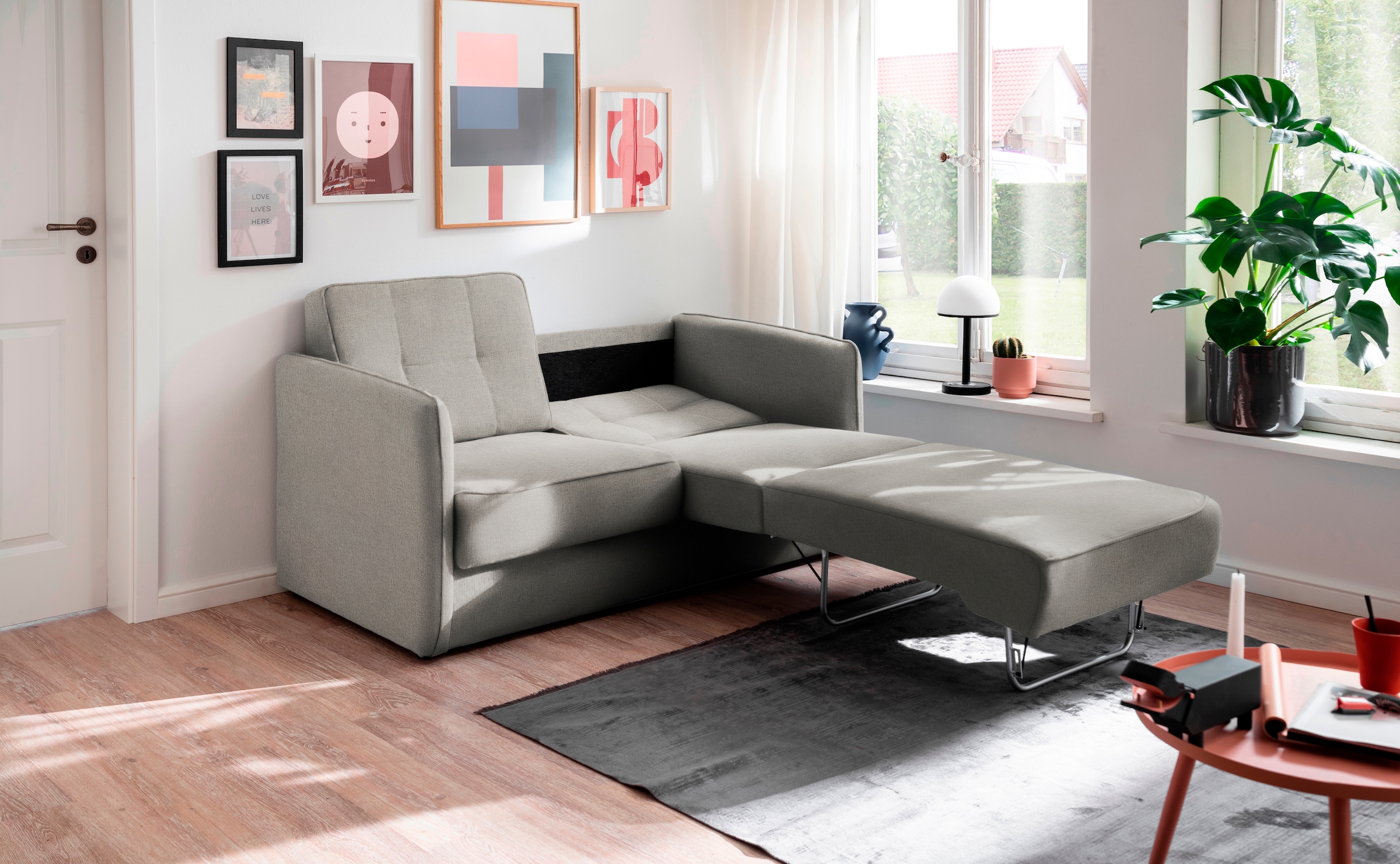 INOSIGN Schlafsofa "Milano", zwei einzeln ausziehbare Liegefunktionen günstig online kaufen