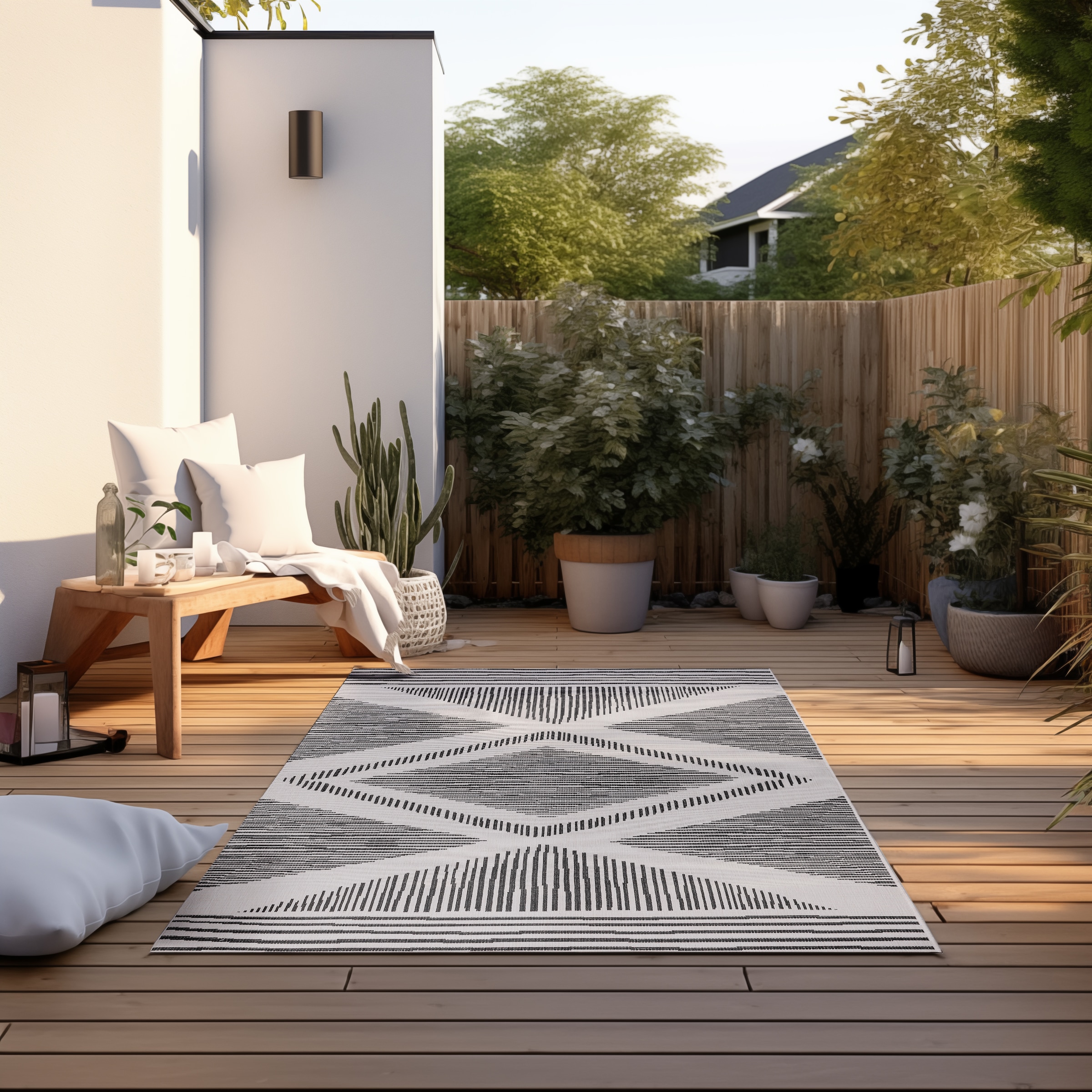 Teppich »Rhombus, In- und Outdoor«, rechteckig, Flachgewebe, In-& Outdoor, Modern,...