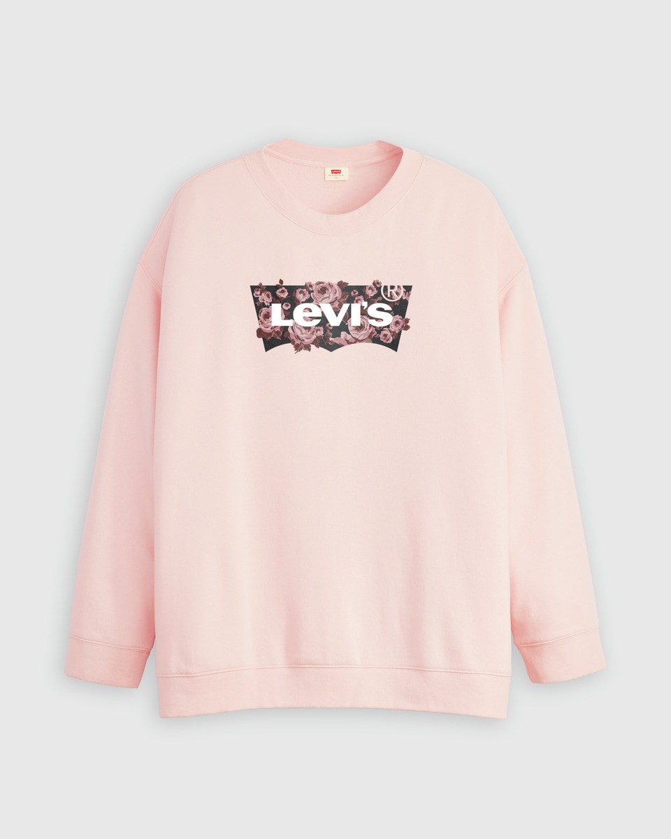 Levi's® Plus Sweatshirt »PL GR EVERYDAY CREW«, mit Batwing-Logo mit Rosenprint
