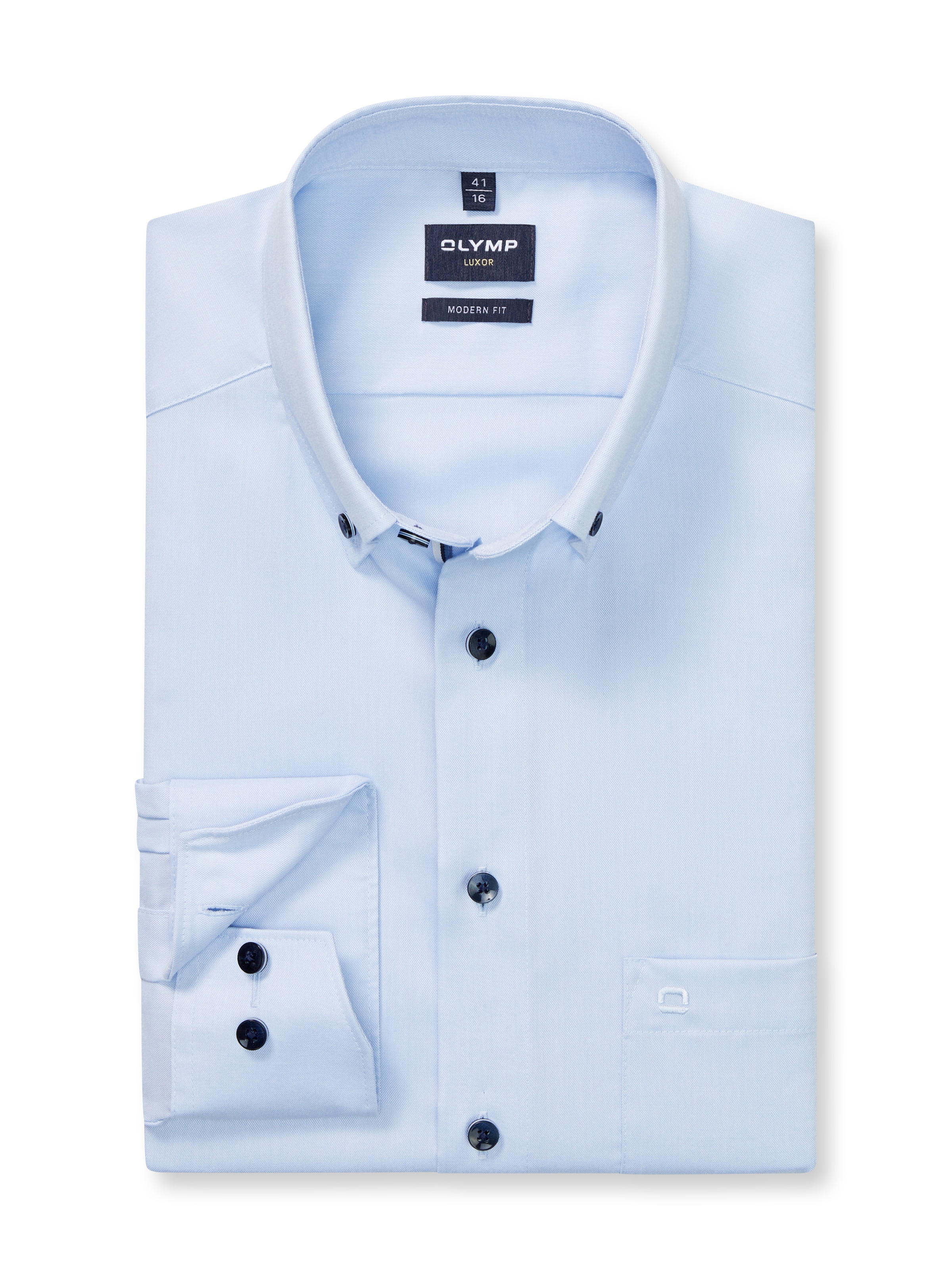 OLYMP Langarmhemd "Luxor", modern fit, Businesshemd, Button-down-Kragen günstig online kaufen