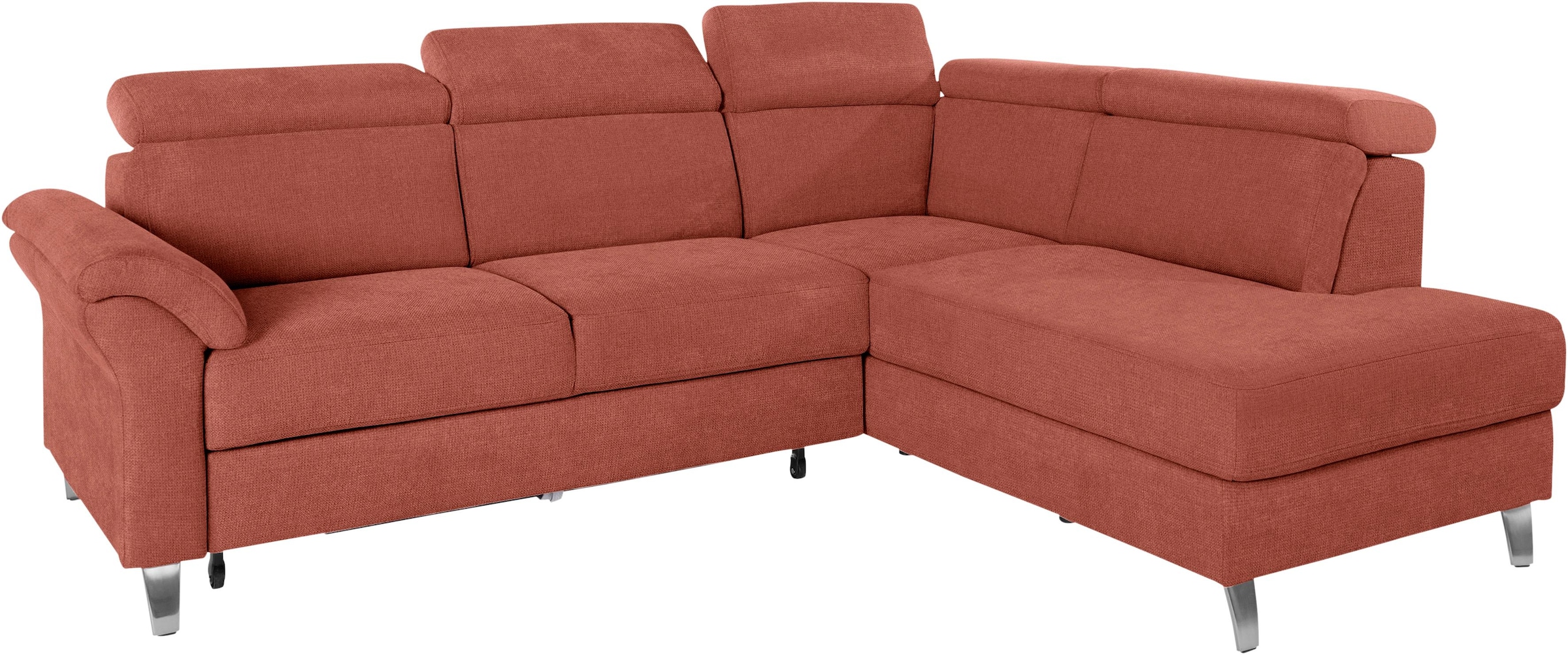 sit&more Ecksofa, inklusive Kopfteilverstellung, wahlweise mit Bettfunktion und Bettkasten