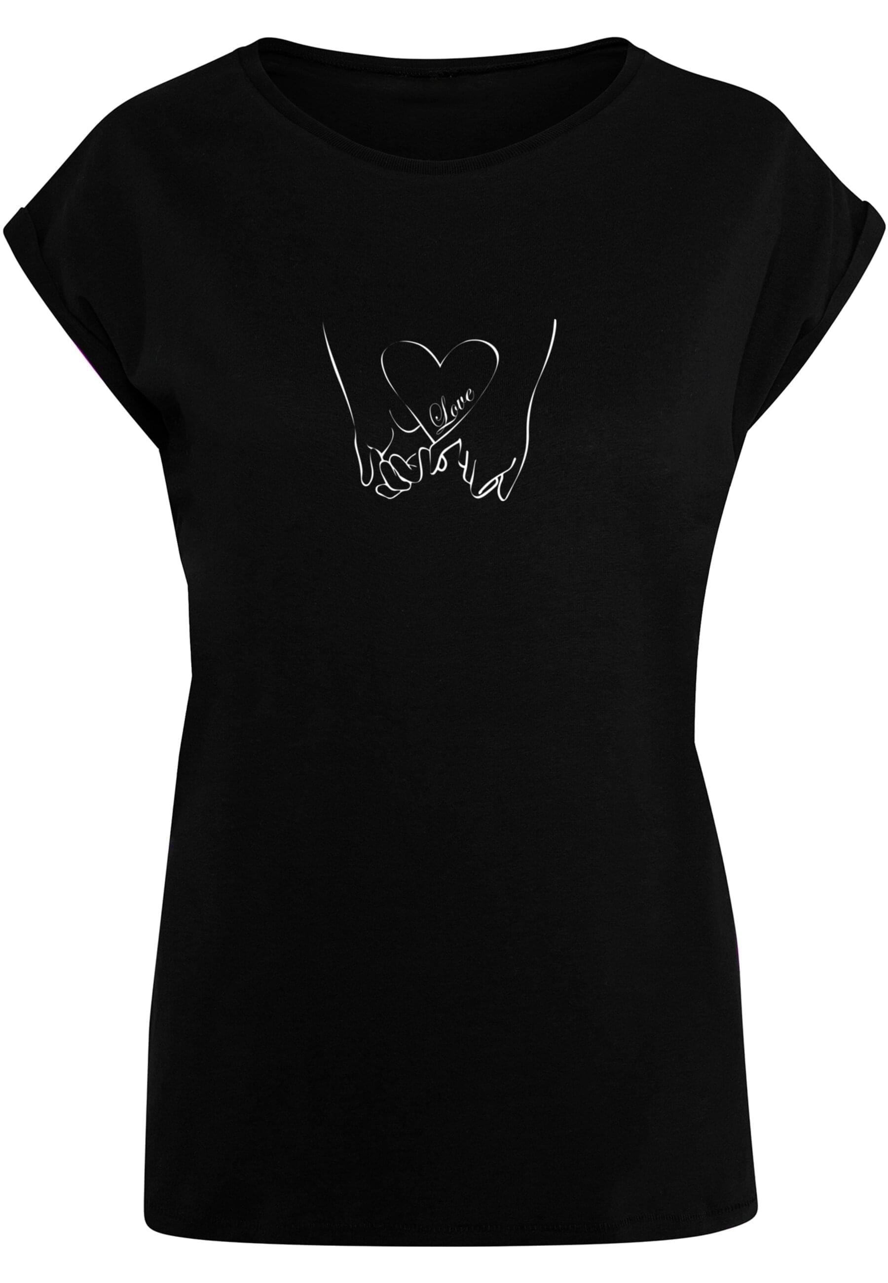 Merchcode T-Shirt "Merchcode Damen Ladies Love 2 Extended Shoulder Tee" günstig online kaufen