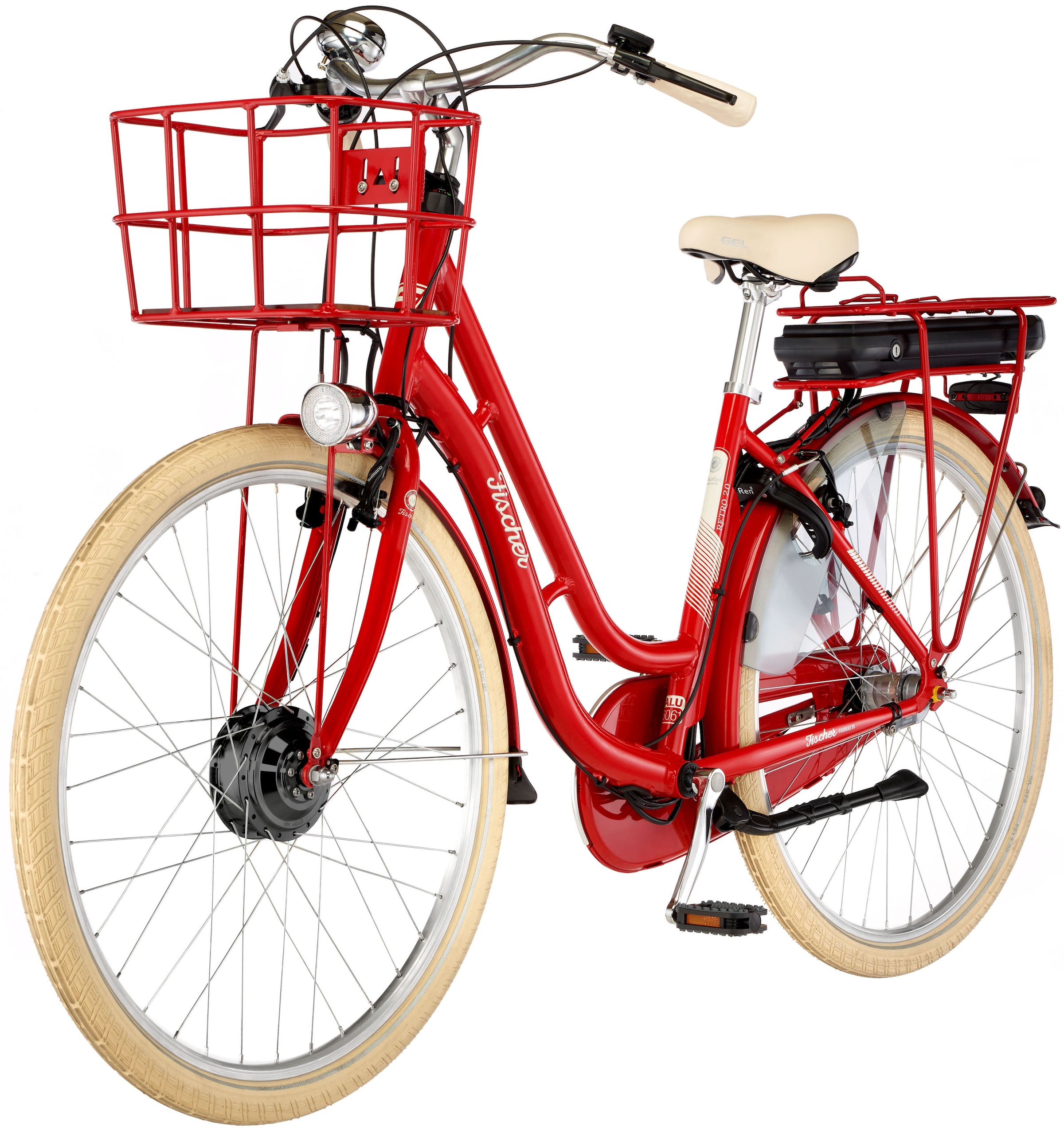FISCHER Fahrrad E-Bike »CITA RETRO 2.1 317«, 3 Gang, Shimano, Nexus, Pedelec, Elektrofahrrad für Damen, Cityrad