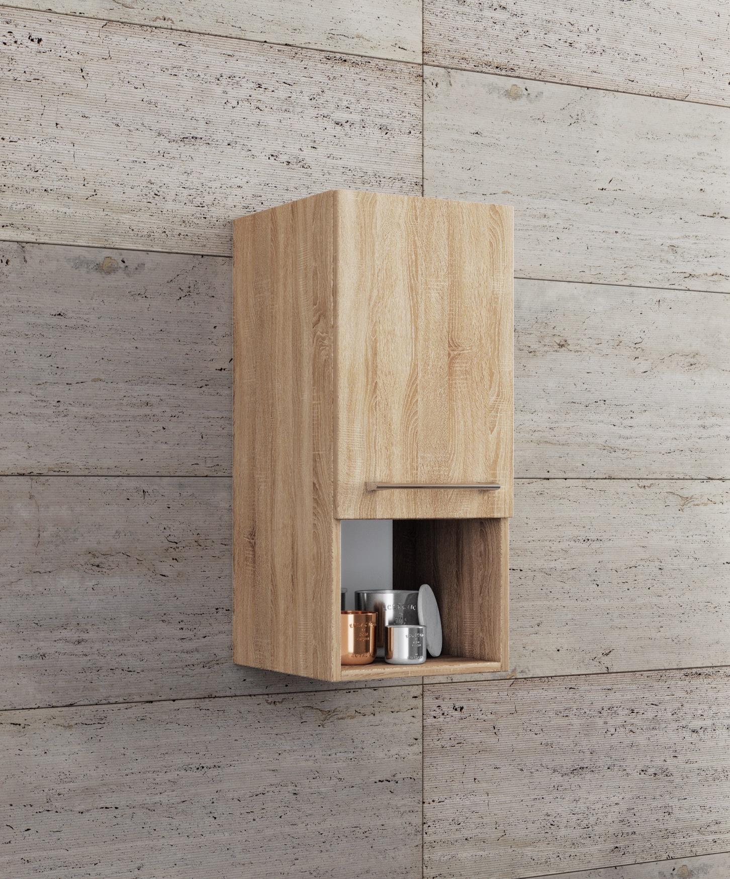 VCM Midischrank »Holz Badmöbel Hängeschrank Badschrank Bad Badinos«