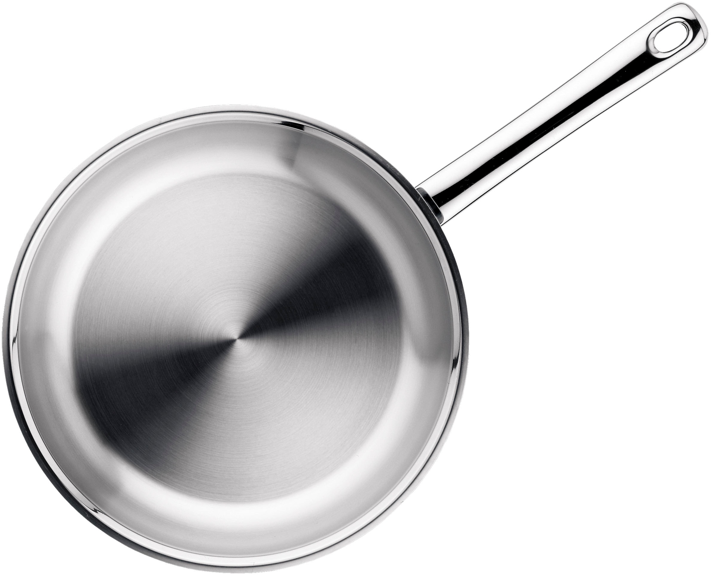 WMF Bratpfanne »Profi«, Cromargan® Edelstahl Rostfrei 18/10, (1 tlg.), 24 cm, TransTherm-Allherdboden, optimale Wärmespeicherung /-verteilung