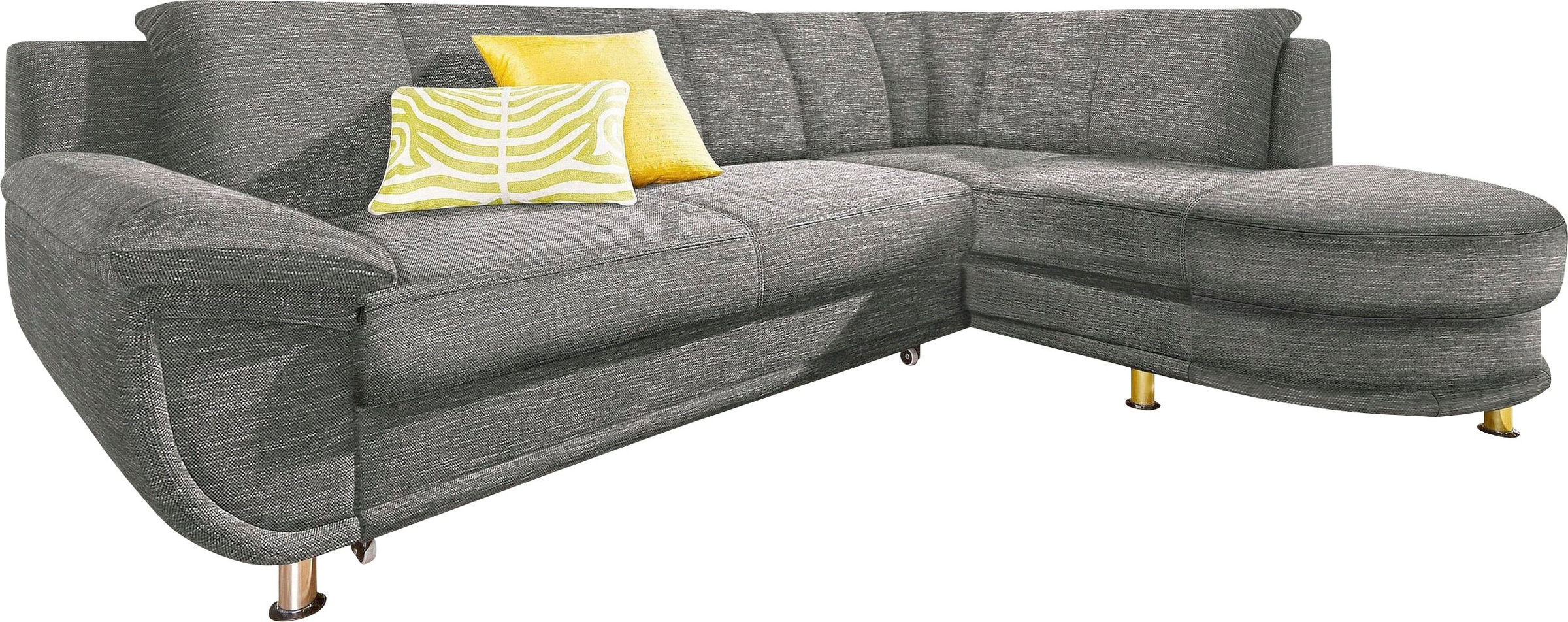 TRENDMANUFAKTUR Ecksofa »Rondo, zeitlos und elegant, OTTOs Choice, bequem, L-Form«, wahlweise mit Federkern, wahlweise mit Bettfunktion