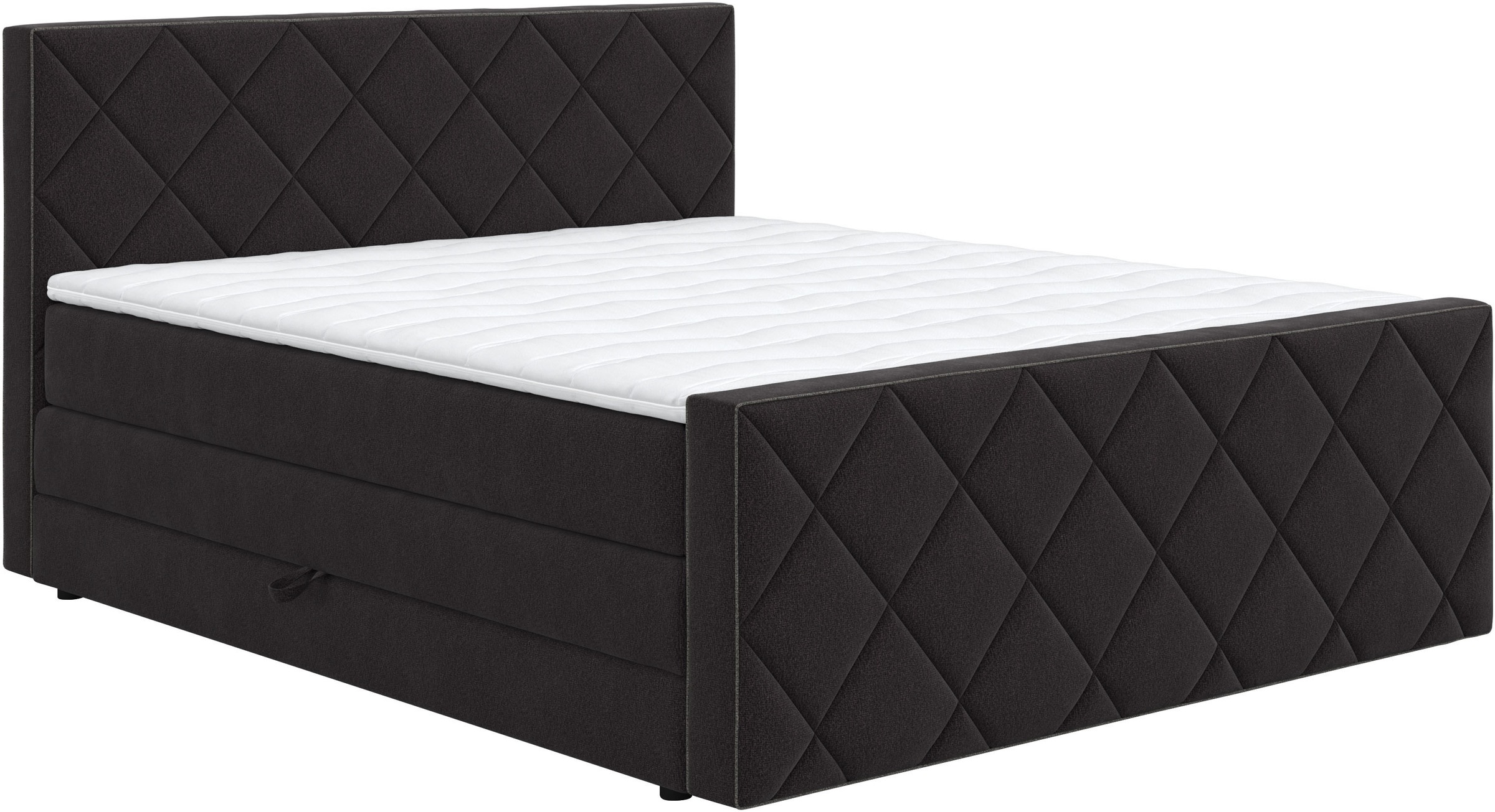 COTTA Boxspringbett "Tower inkl. Bettkasten, mit Keder in abgesetzter Farbe günstig online kaufen