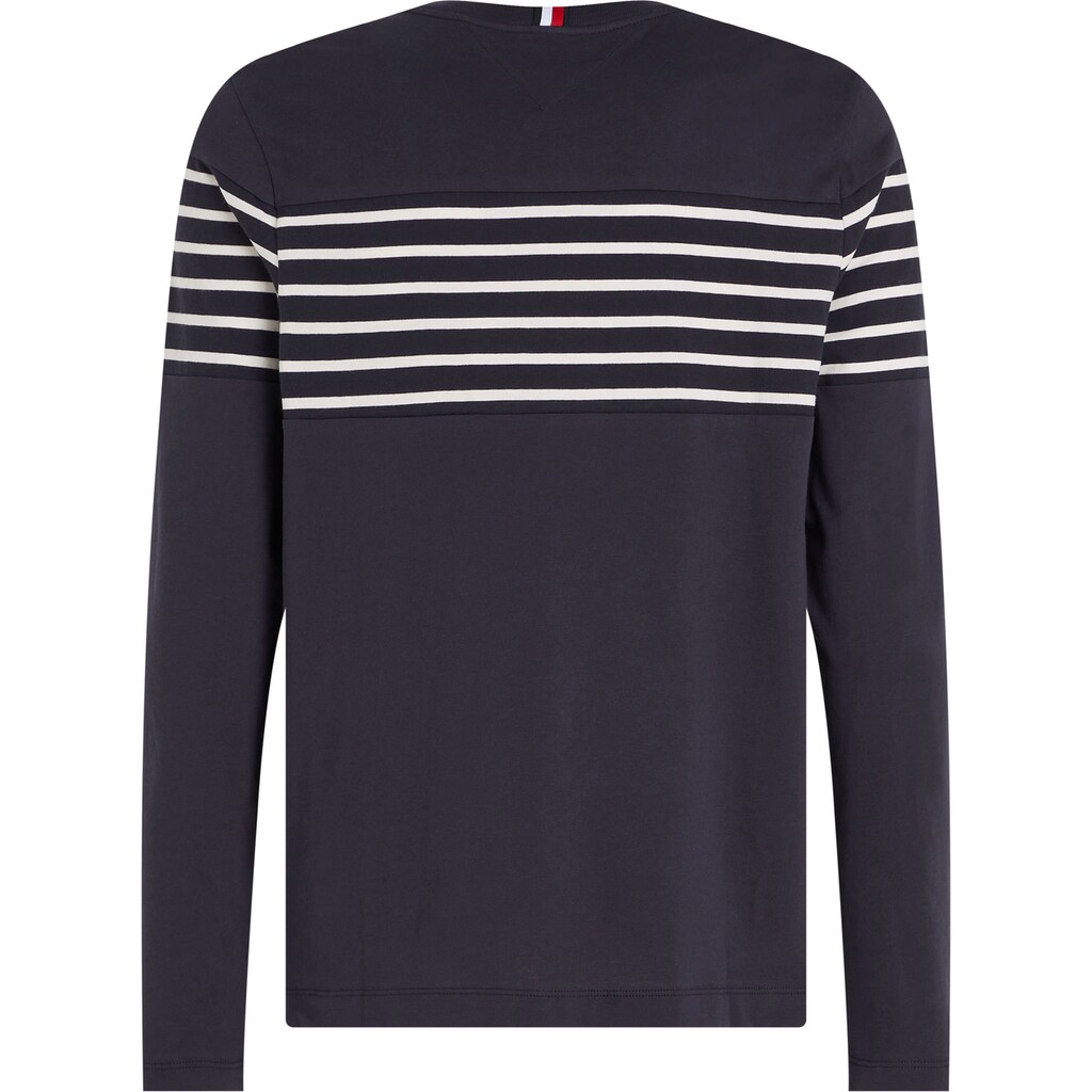 Tommy Hilfiger Rundhalsshirt »PLACEMENT STRIPED LS TEE«