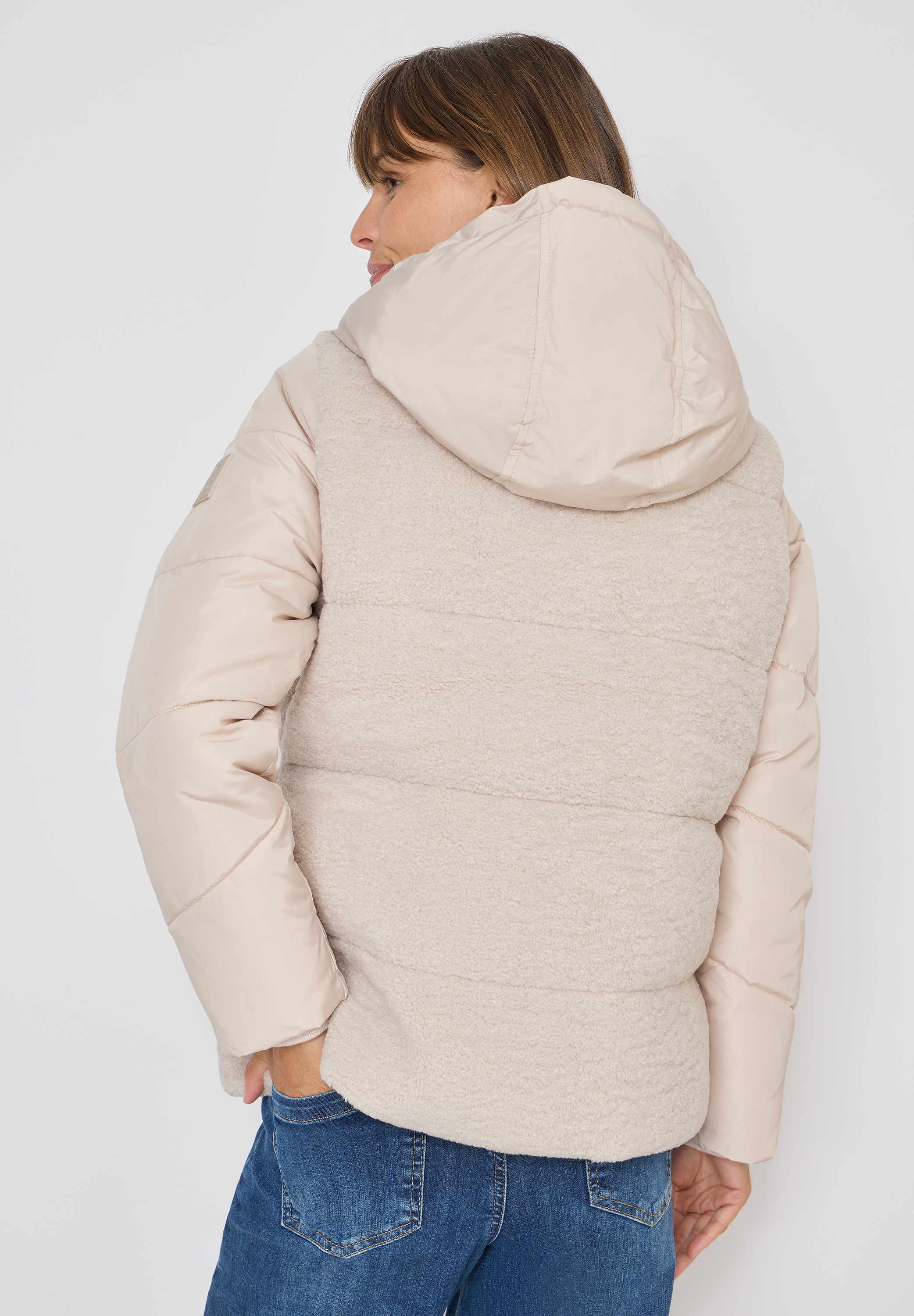 Cecil Fellimitatjacke mit Kapuze mit Kapuze günstig online kaufen