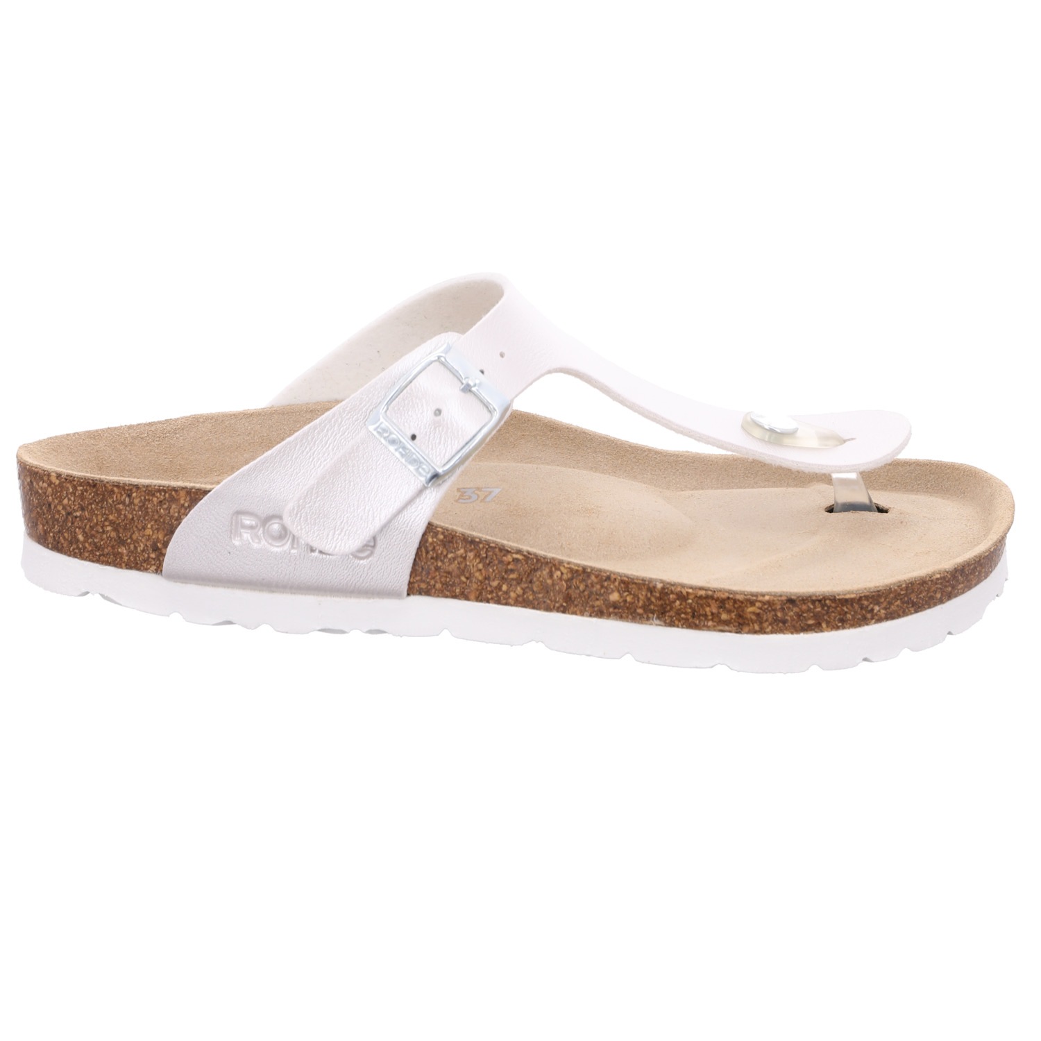 Rohde Alba Thong Sandals White Size 39 2