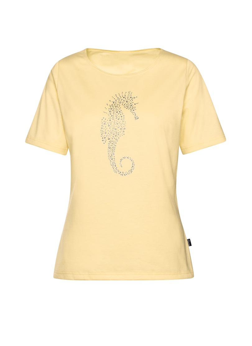 Trigema T-Shirt "TRIGEMA T-Shirt mit Seepferdchen-Print aus Strasssteinchen günstig online kaufen