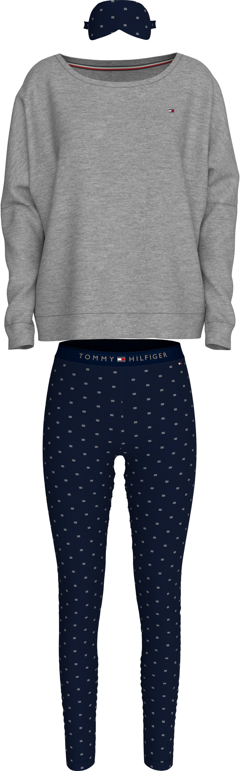 Tommy Hilfiger Underwear Schlafanzug »GIFT LEGGING PJ SET W EYEMASK«, (Set, 3 tlg., 3tlg), mit Schlafmaske