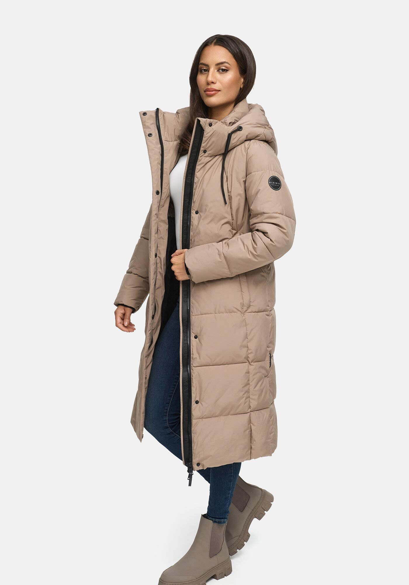 Marikoo Winterjacke "Chumanii", Belüftungsschlitz mit Druckknopfverschluss günstig online kaufen