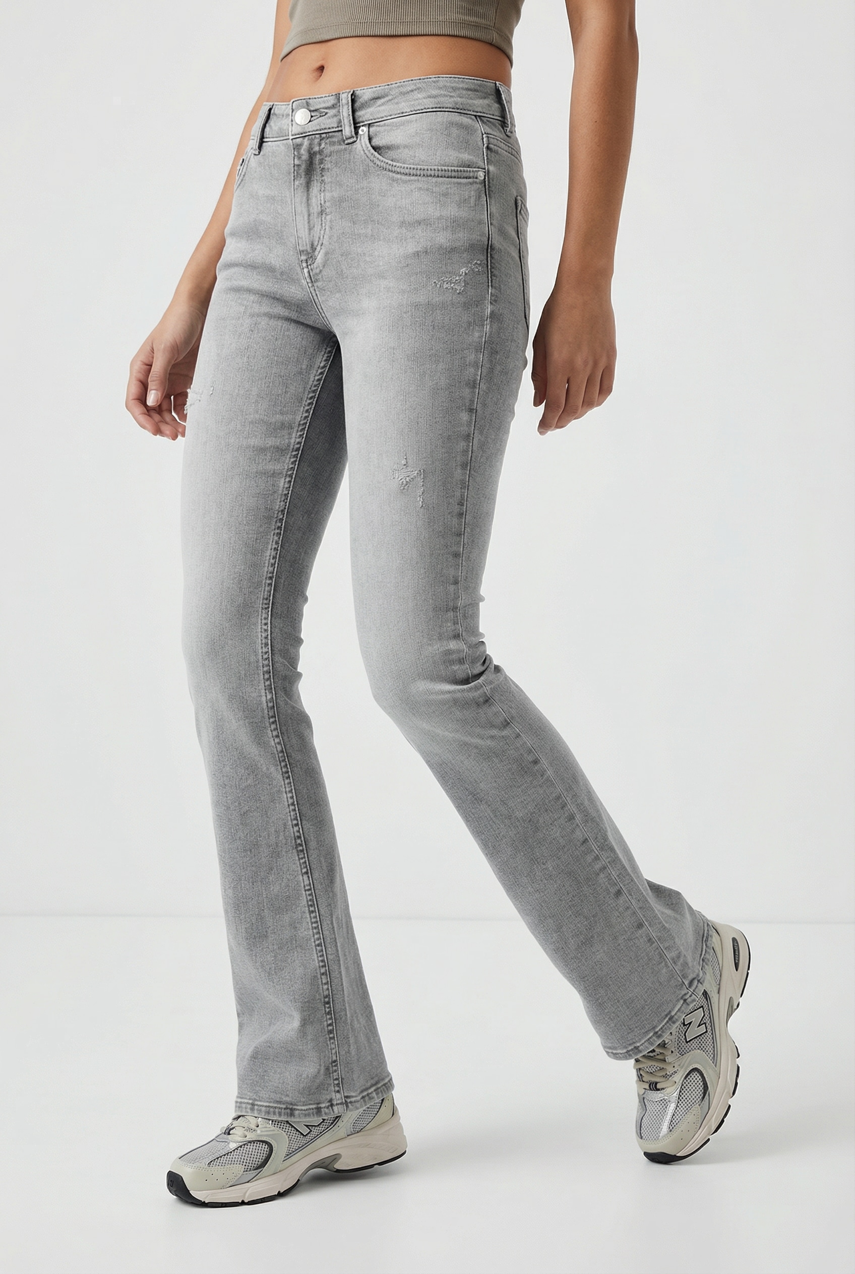 ONLY Bootcut-Jeans "ONLBLUSH MID WAIST FLARED DNM REA1099" mit dezentem Use günstig online kaufen