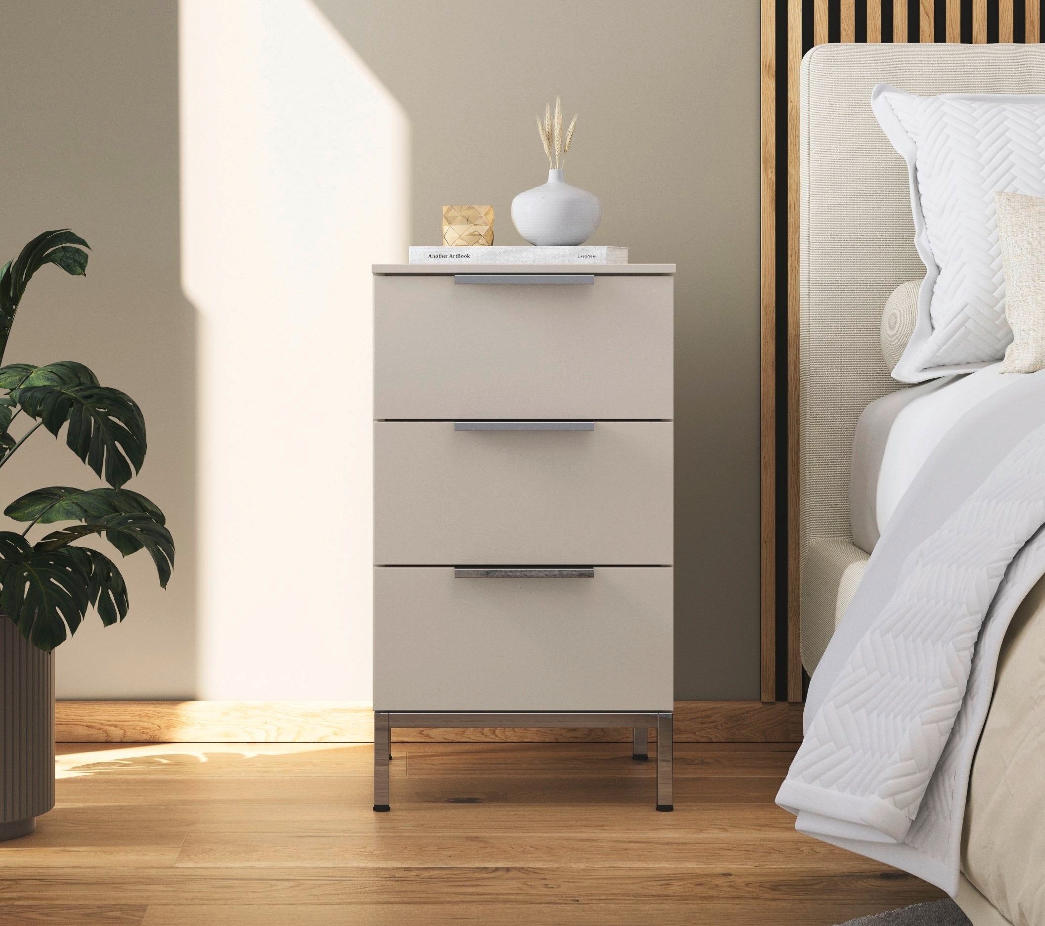 rauch "Nachttisch Nachtschrank Nachtkonsole FLIPP" Breite 40 cm, mit 3 Schu günstig online kaufen