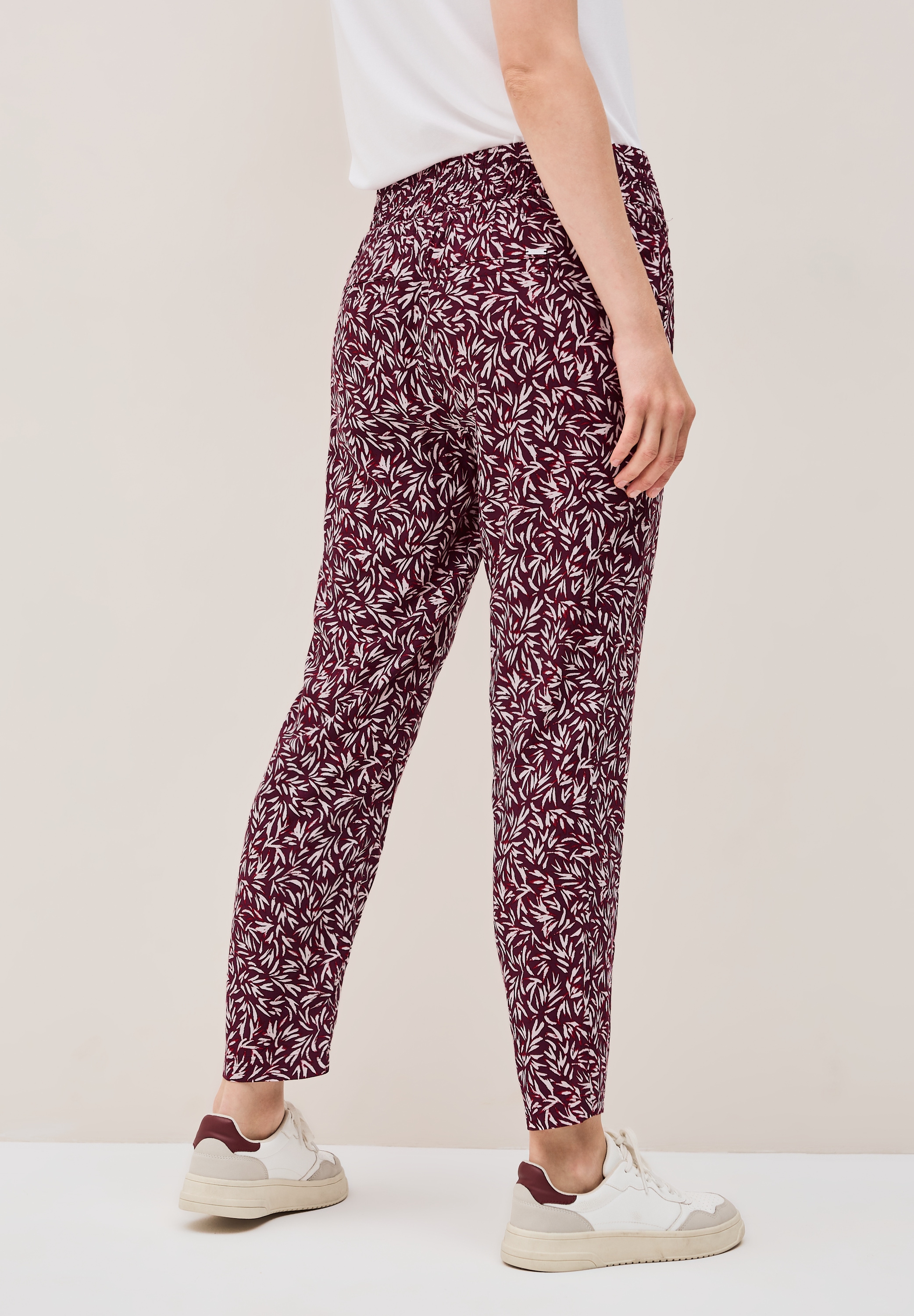 Cecil Stoffhose »CHELSEA«, Sommerhose mit floralem Allover-Print