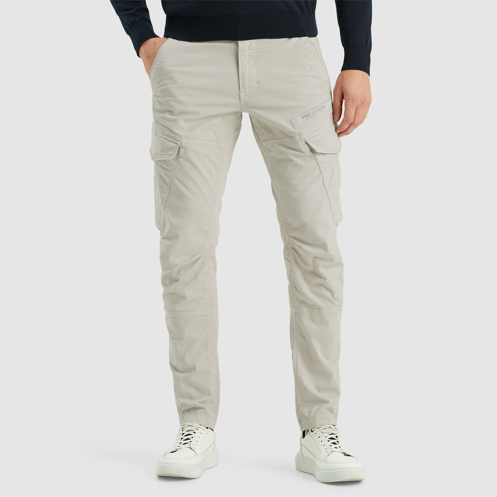PME LEGEND Cargohose »Nordrop Stretch Twill«  mit Logo Stickerei