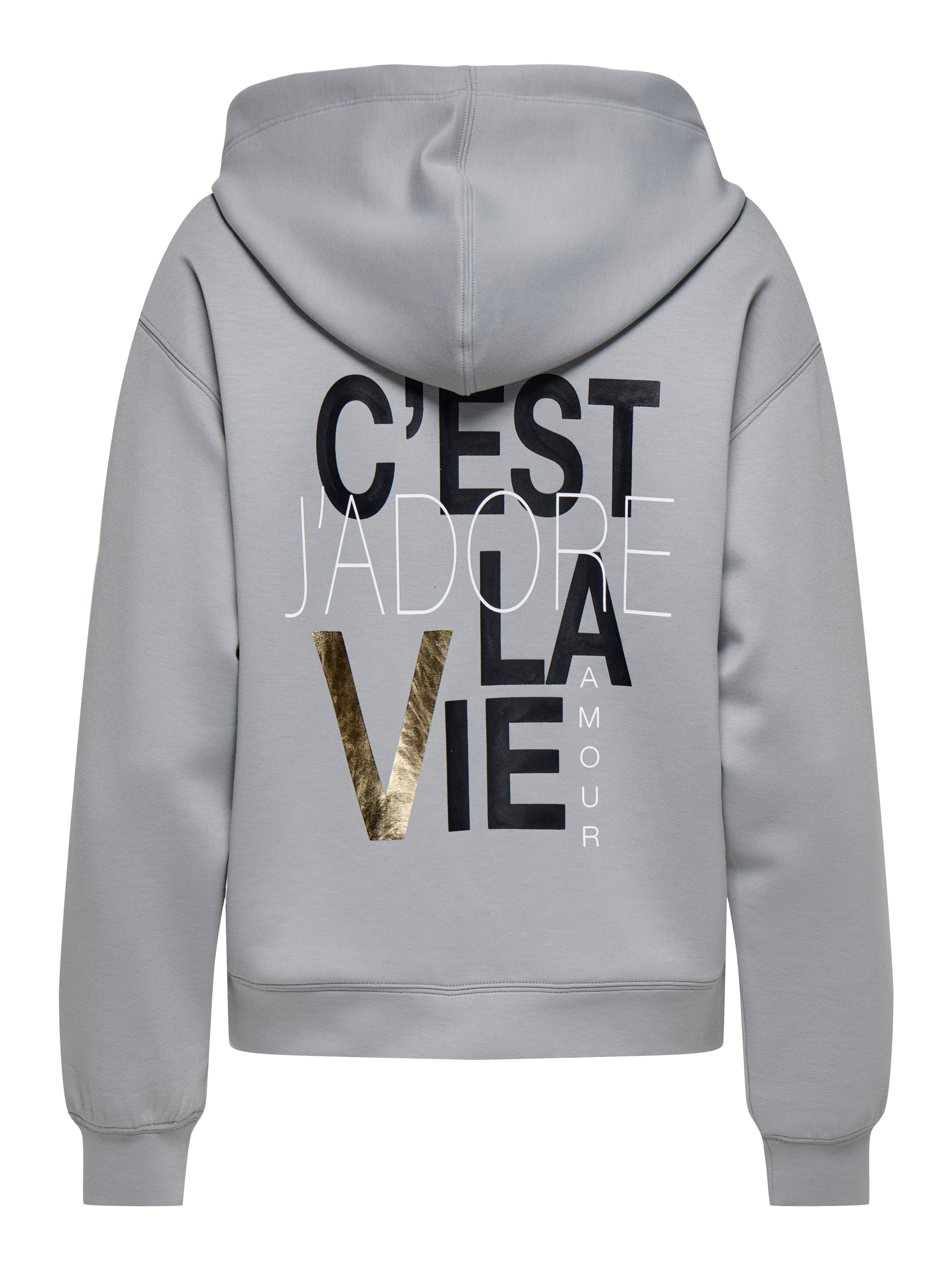 ONLY Kapuzensweatshirt »ONLALINA LIFE L/S PRINT HOOD SWT«