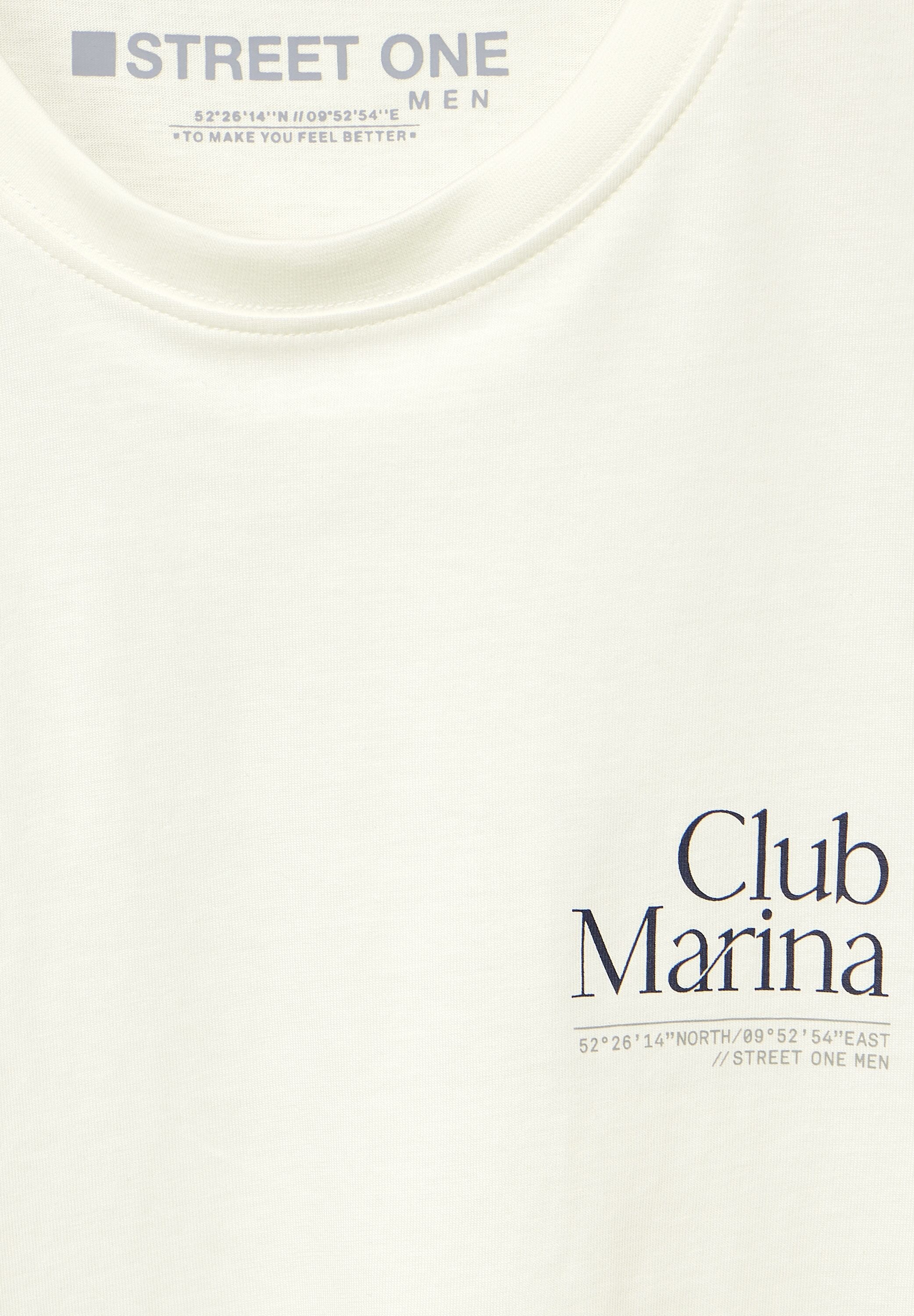 STREET ONE MEN T-Shirt, aus reiner Baumwolle