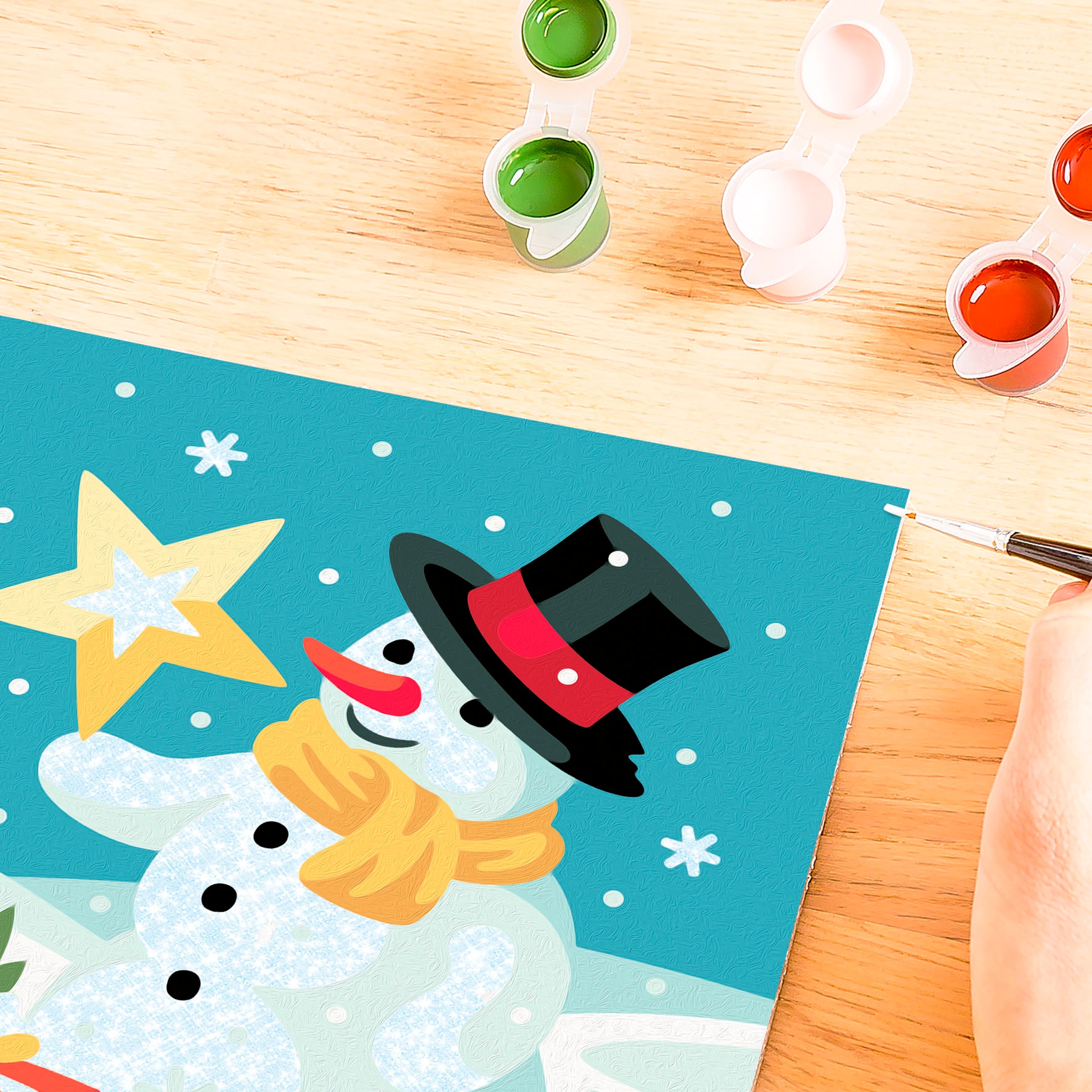 Ravensburger Malen nach Zahlen »CreArt, Bezaubernder Schneemann«, Made in Europe