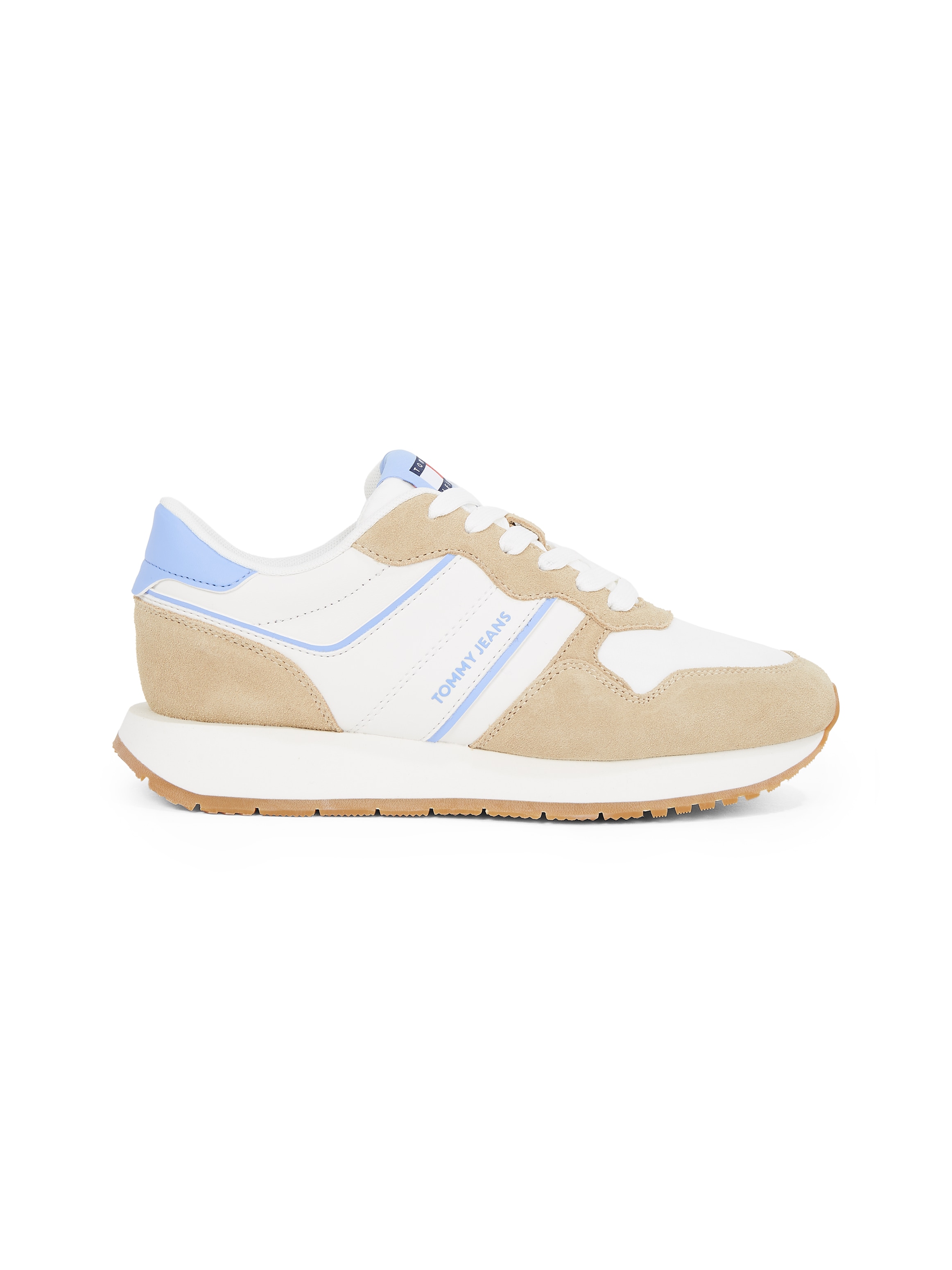 Tommy Jeans Plateausneaker »TJW EVA RUNNER LIGHT«, Freizeitschuh, Halbschuh, Schnürschuh mit Kontrastbesätzen