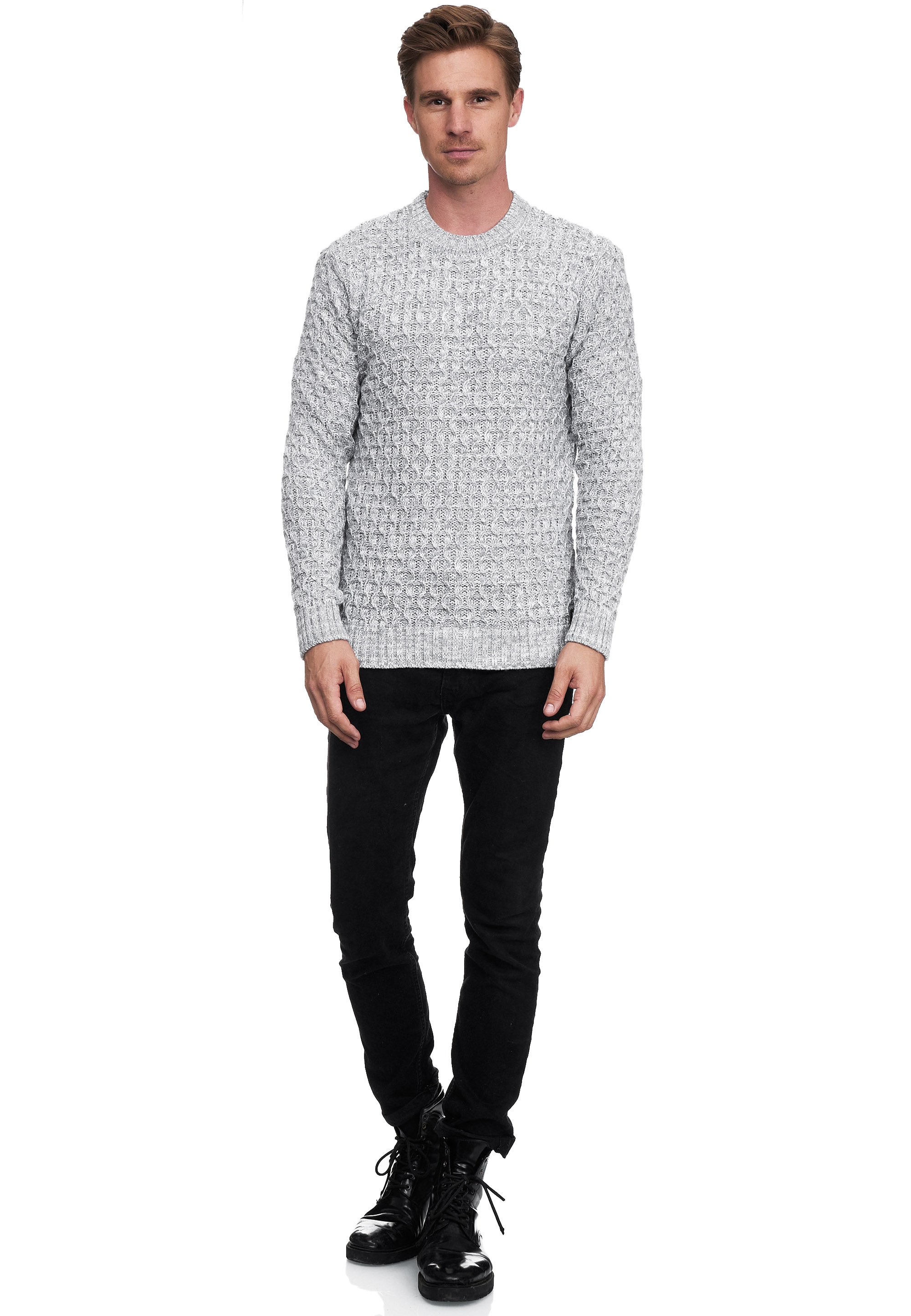 Rusty Neal Strickpullover, mit elegantem Rundhalsausschnitt