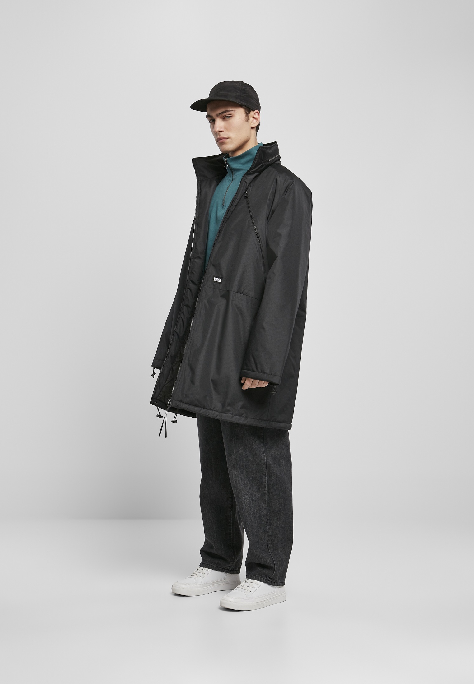 URBAN CLASSICS Anorak »Urban Classics Herren Mountain Coat«, (1 St.), ohne Kapuze