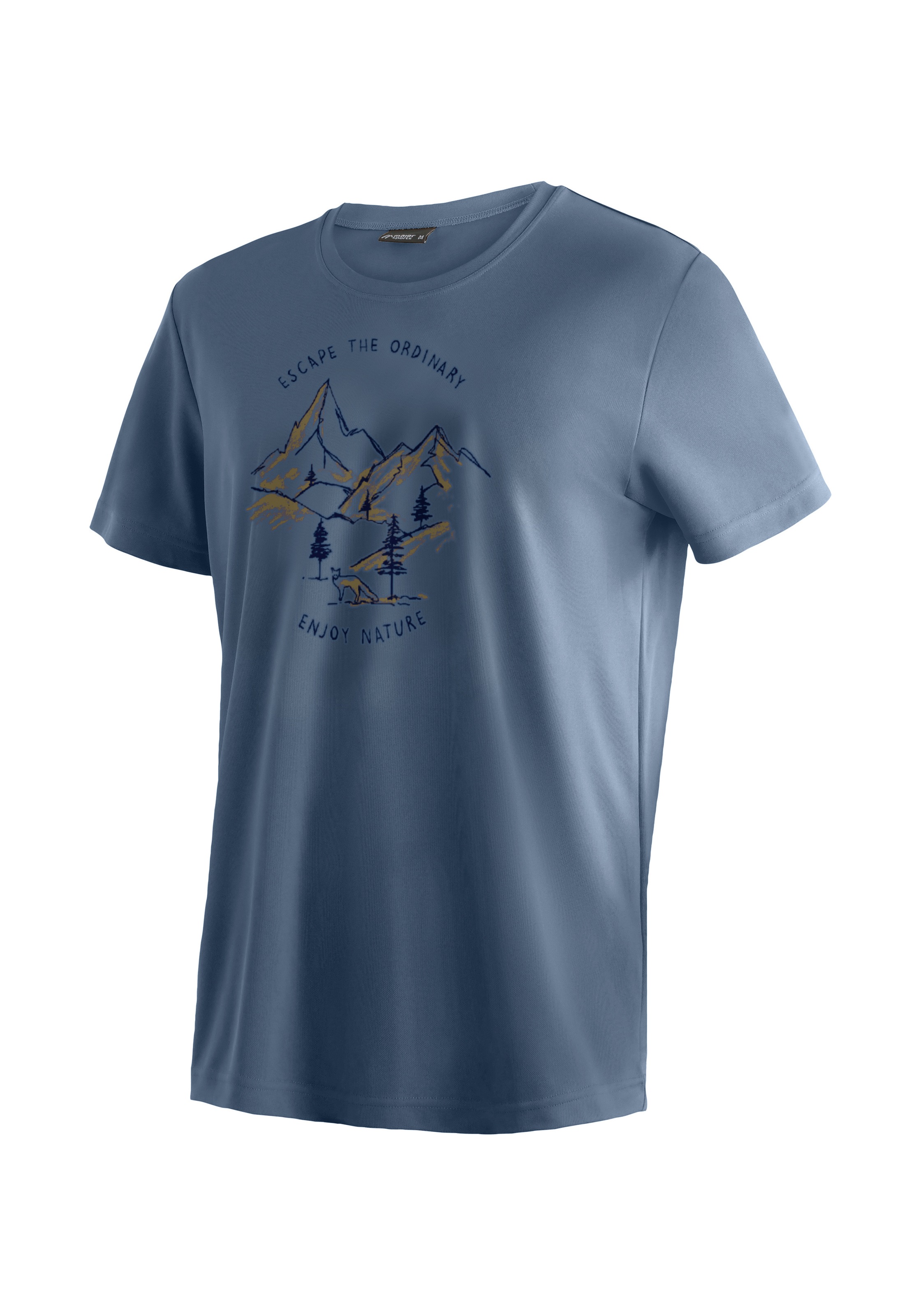 Maier Sports T-Shirt "Dieter Print" Herren Funktionsshirt, Freizeitshirt mi günstig online kaufen