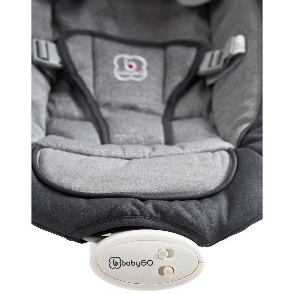 BabyGo Babywippe »Cozy, anthracite«, bis 9 kg