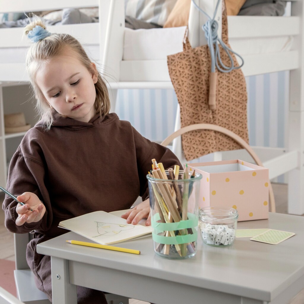 Hoppekids Kindersitzgruppe »MADS Kindersitzgruppe«, (Set, 5 tlg., 1 Tisch, 4 Stühle)