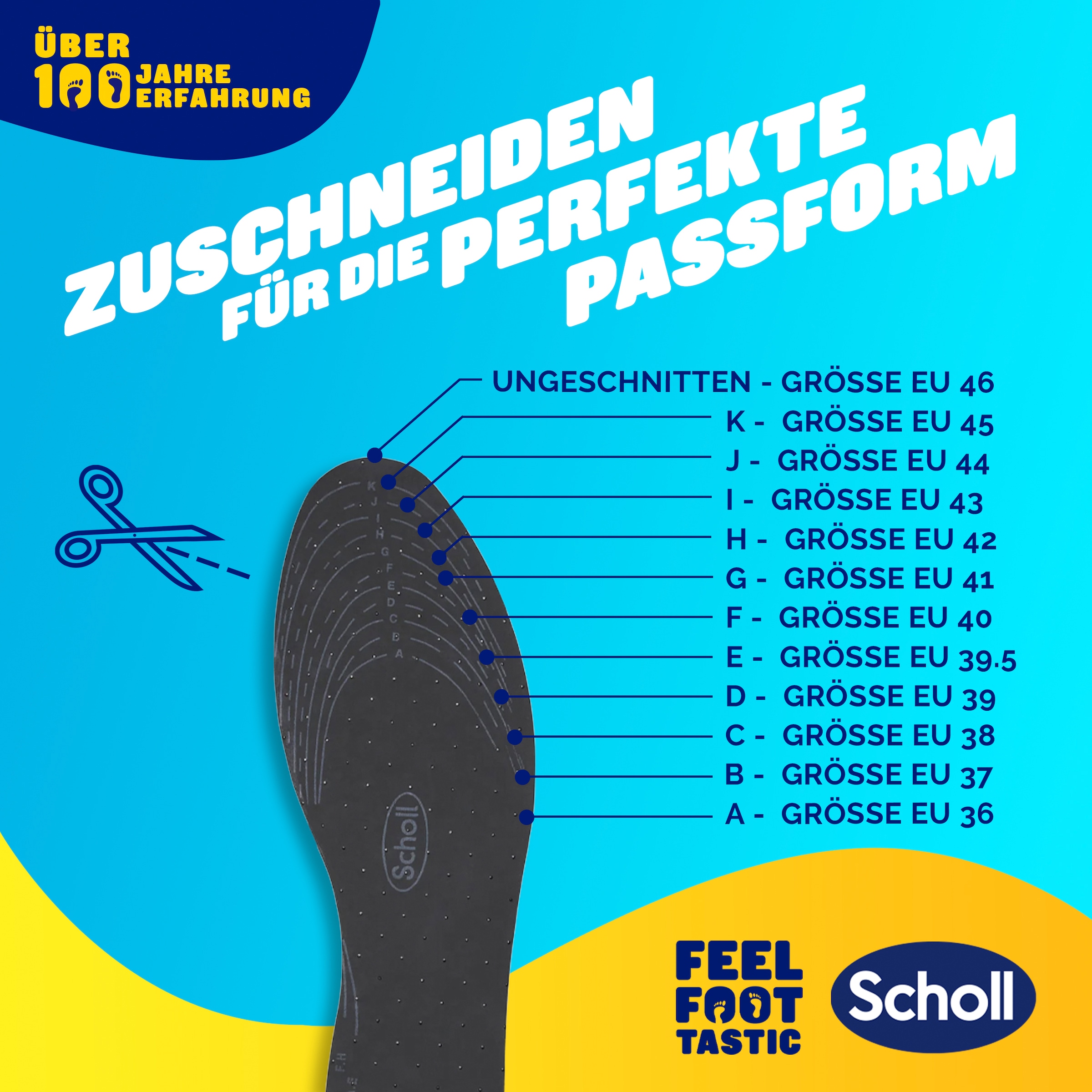 Scholl Einlegesohlen »frische Einlegesohlen«, (Packung, extra dünn, 1 Paar)
