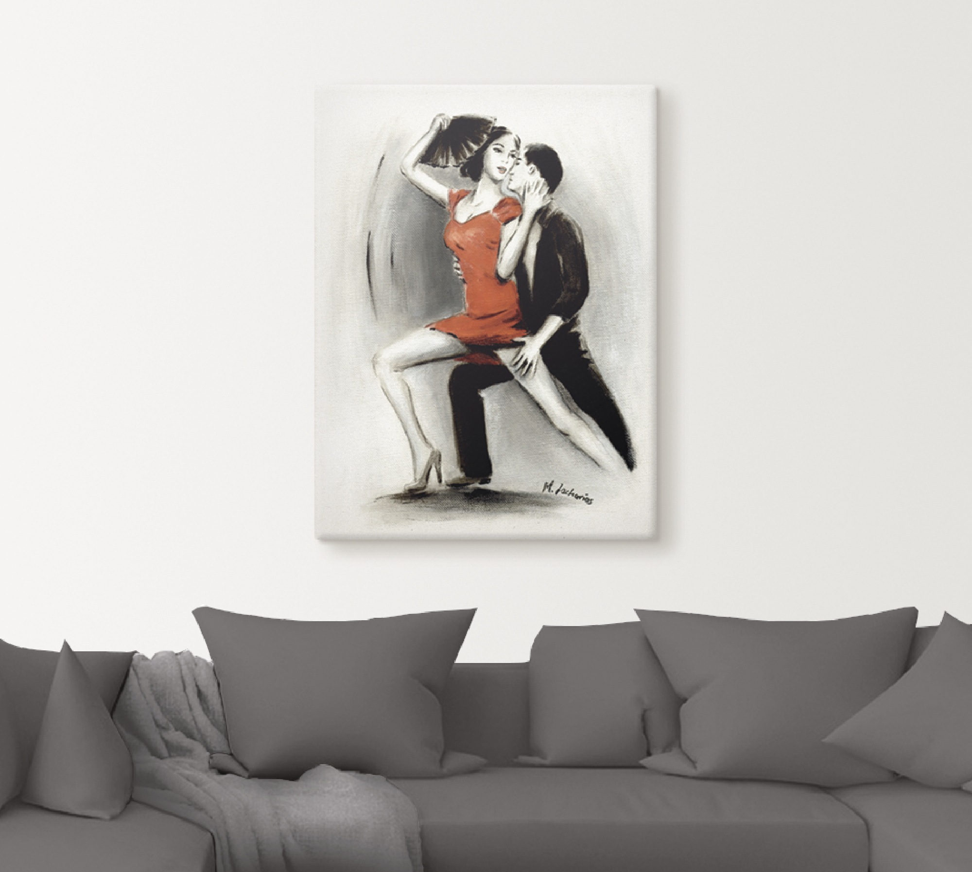 Artland Wandbild »Leidenschaftliches Tanzpaar«, Menschen, (1 St.), als Leinwandbild in verschied. Größen