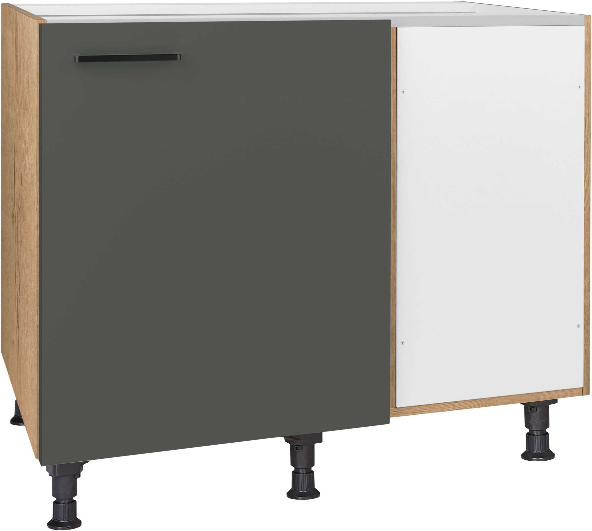 nobilia Eckunterschrank ""Easytouch", vormontiert" mit höhenverstellbaren S günstig online kaufen