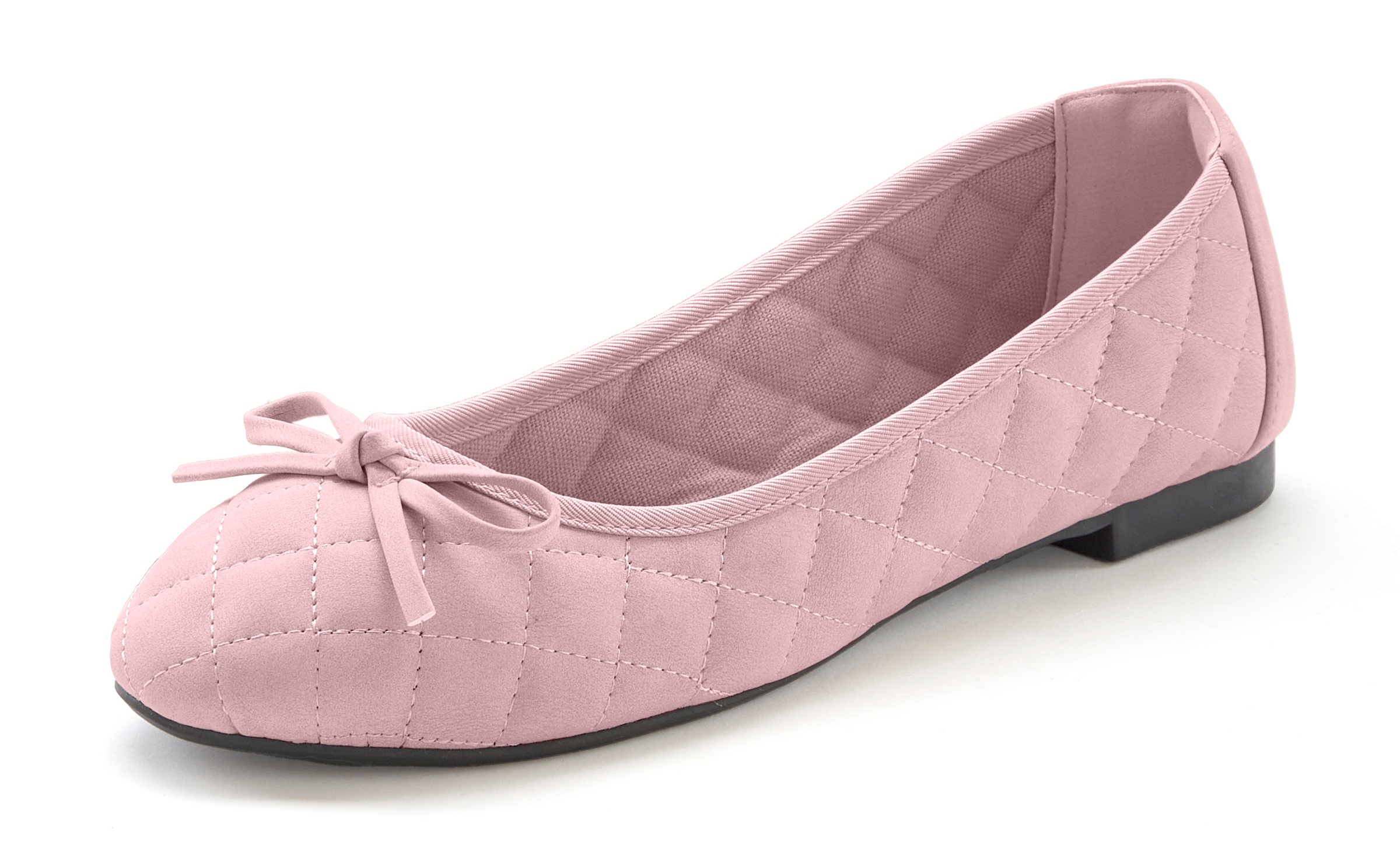 LASCANA Ballerina "Slipper, Schlüpfschuh", mit Schleifenapplikation VEGAN günstig online kaufen