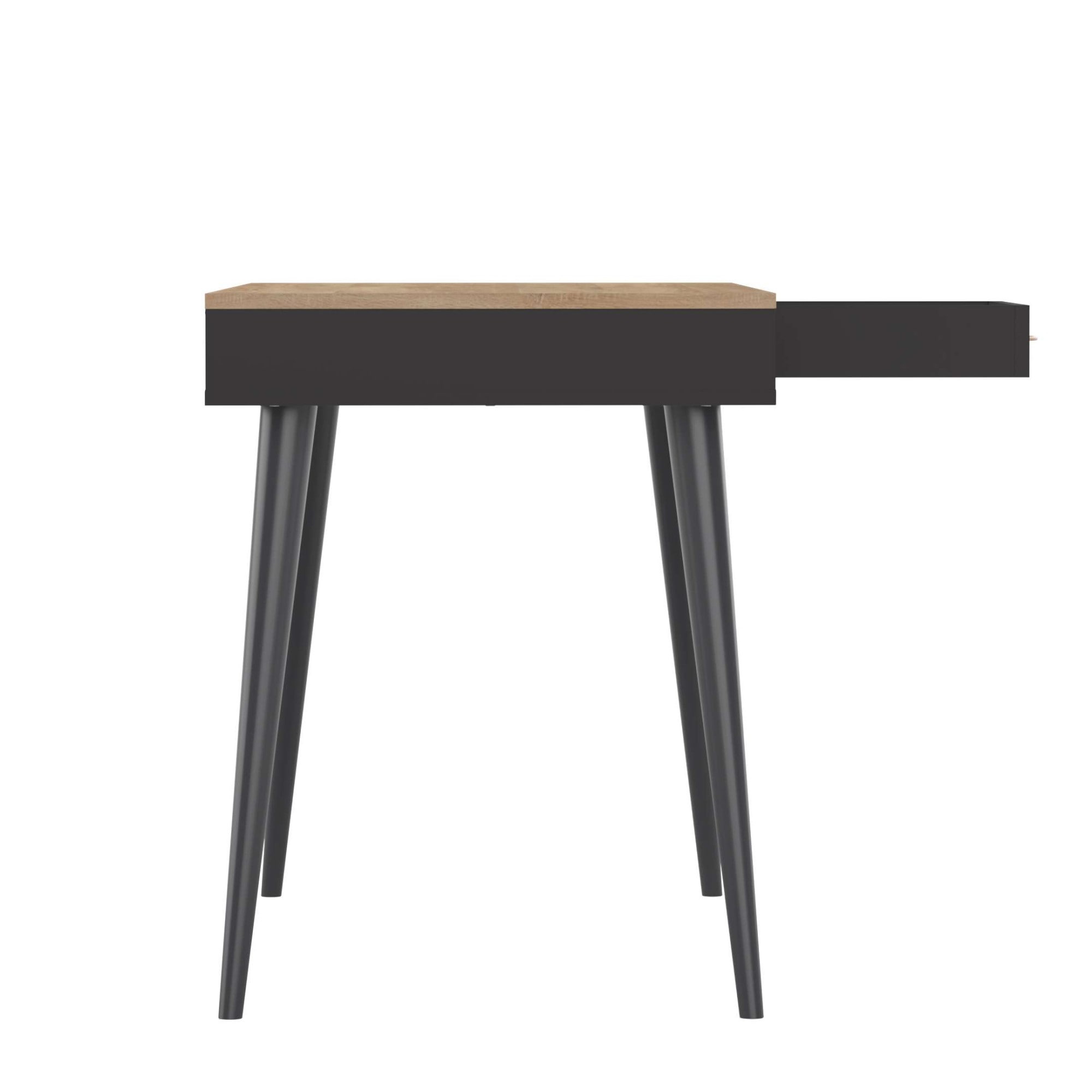 TemaHome Schreibtisch »Horizon Computertisch mit Holzbeinen, Home Office,«, 134cm Breit, mit Schublade