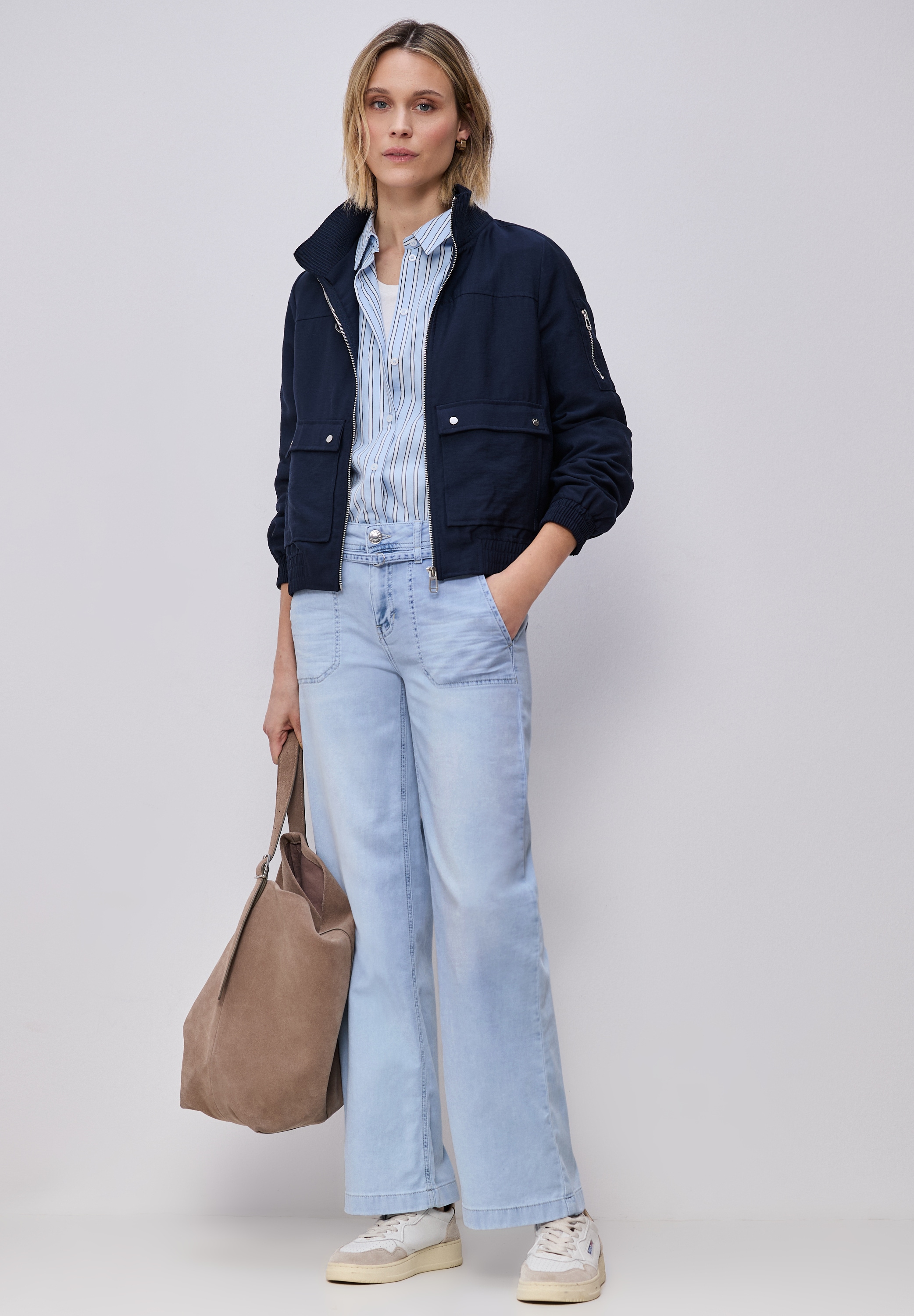 STREET ONE Loose-fit-Jeans aus Baumwolle mit Stretchanteil