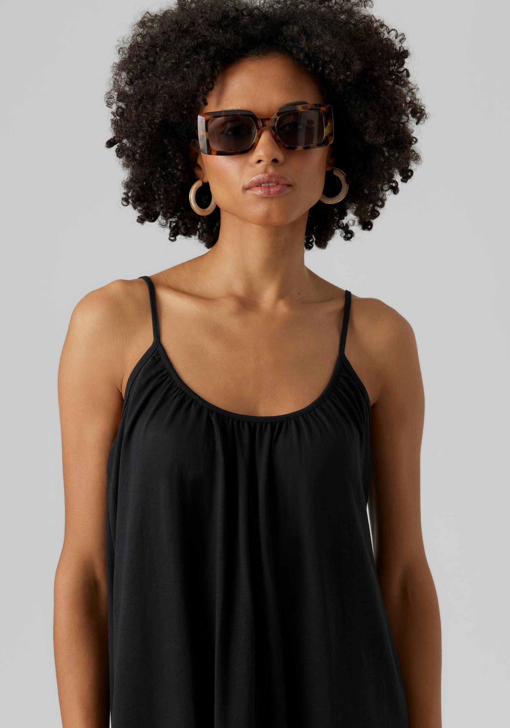 Thumbnail - Vero Moda Maxikleid "VMLUNA SINGLET ANKLE DRESS NOOS" Baumwollmischung, regular fit