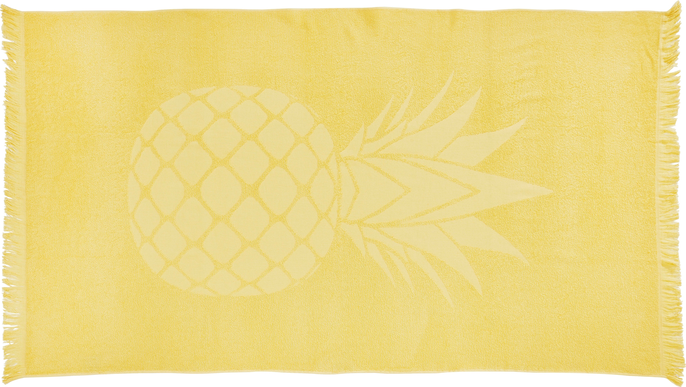done.® Hamamtücher »Pineapple«, (1 St.), oder Frottier-Innenseite, saugfähige bestellen ideal BAUR als | Sauna- Strandtuch