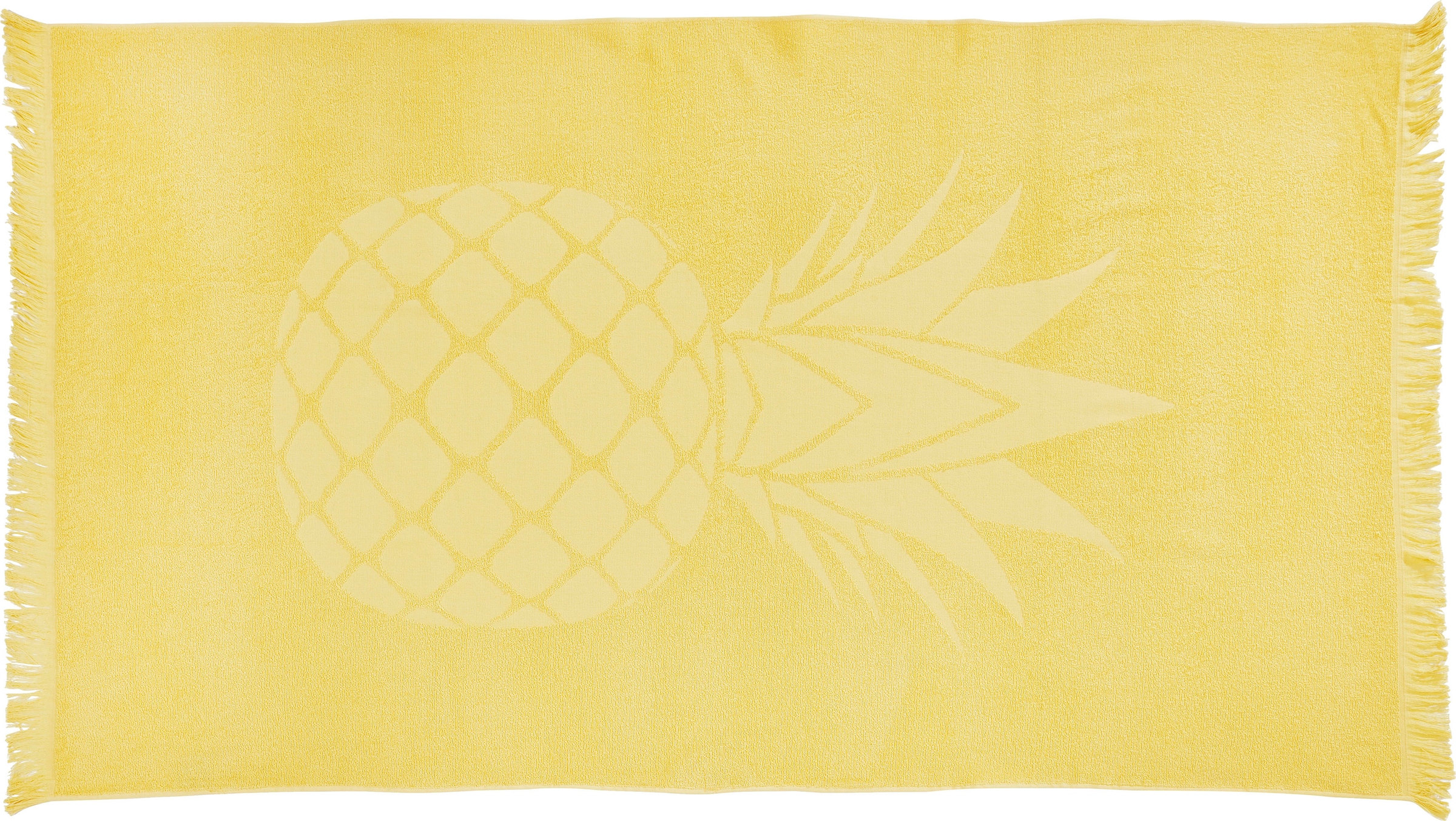 done. Hamamtücher "Pineapple", (1 St., Hamamtuch 90 x 160 cm), saugfähige Frottier-Innenseite, ideal als Sauna- oder Str