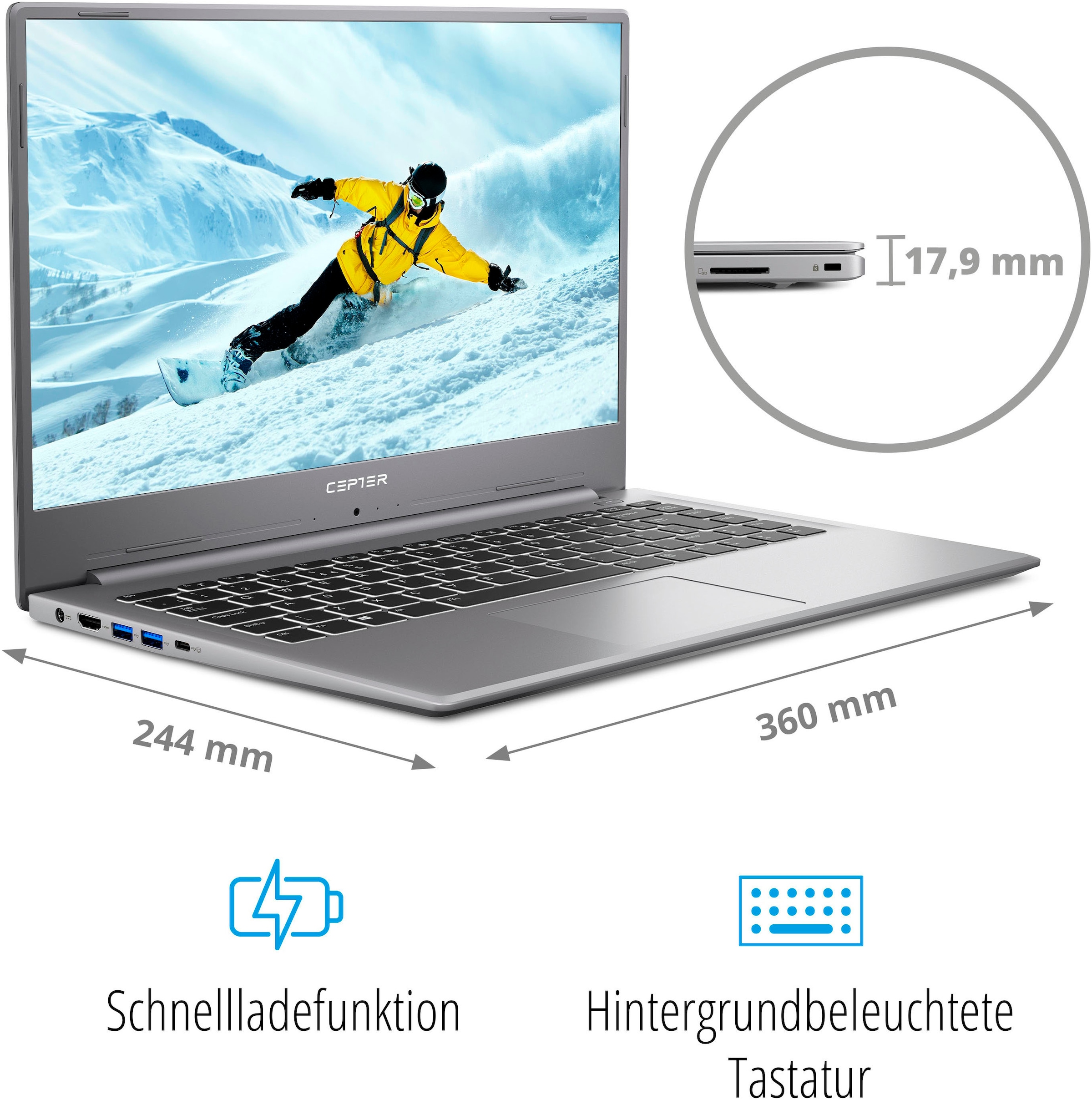 Medion® Notebook »S15449«, 39,6 cm, / 15,6 Zoll, Intel, Core i7, UHD Graphics, 512 GB SSD