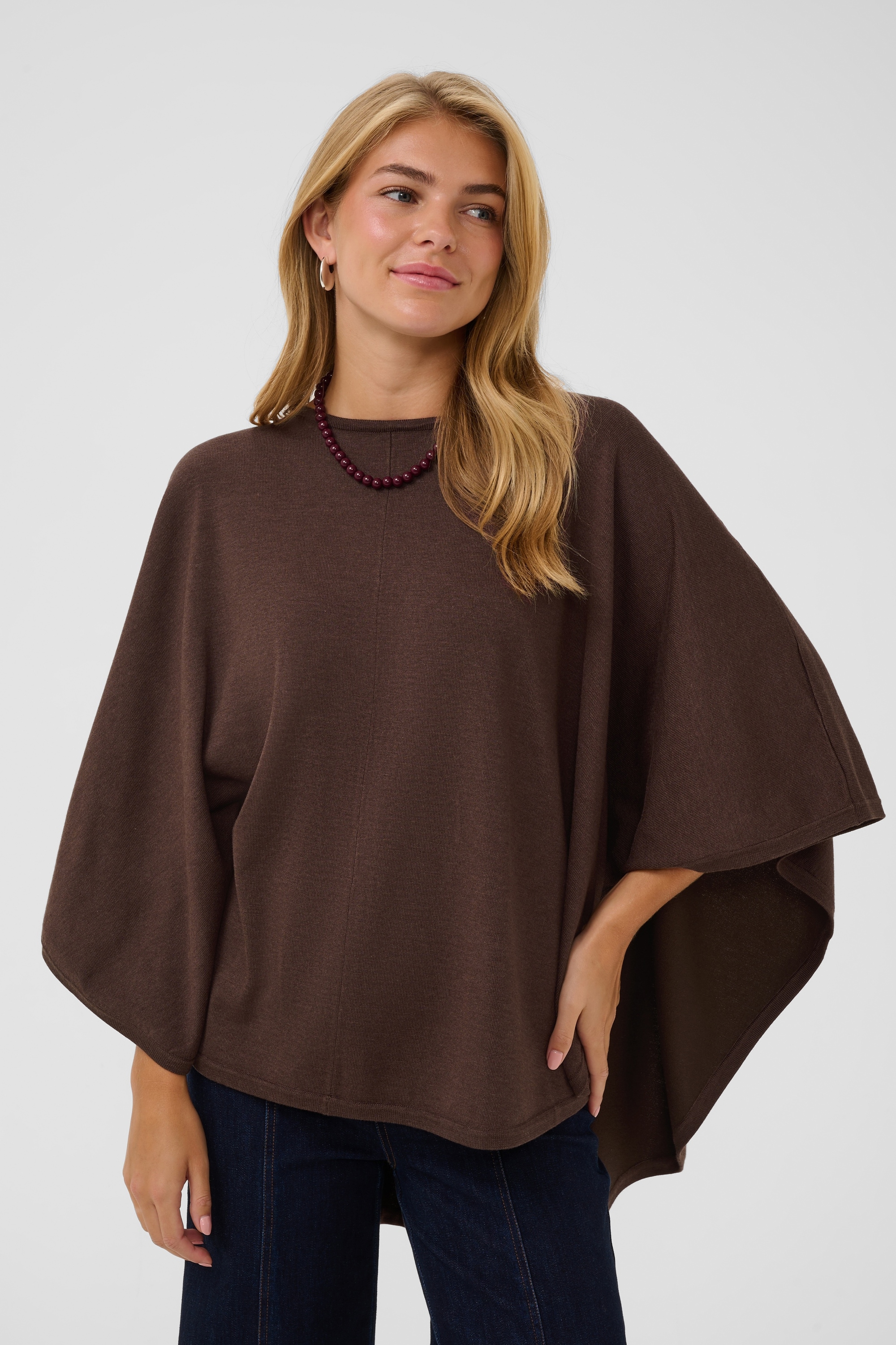 Saint Tropez Strickponcho »Damen Poncho BilliSZ«