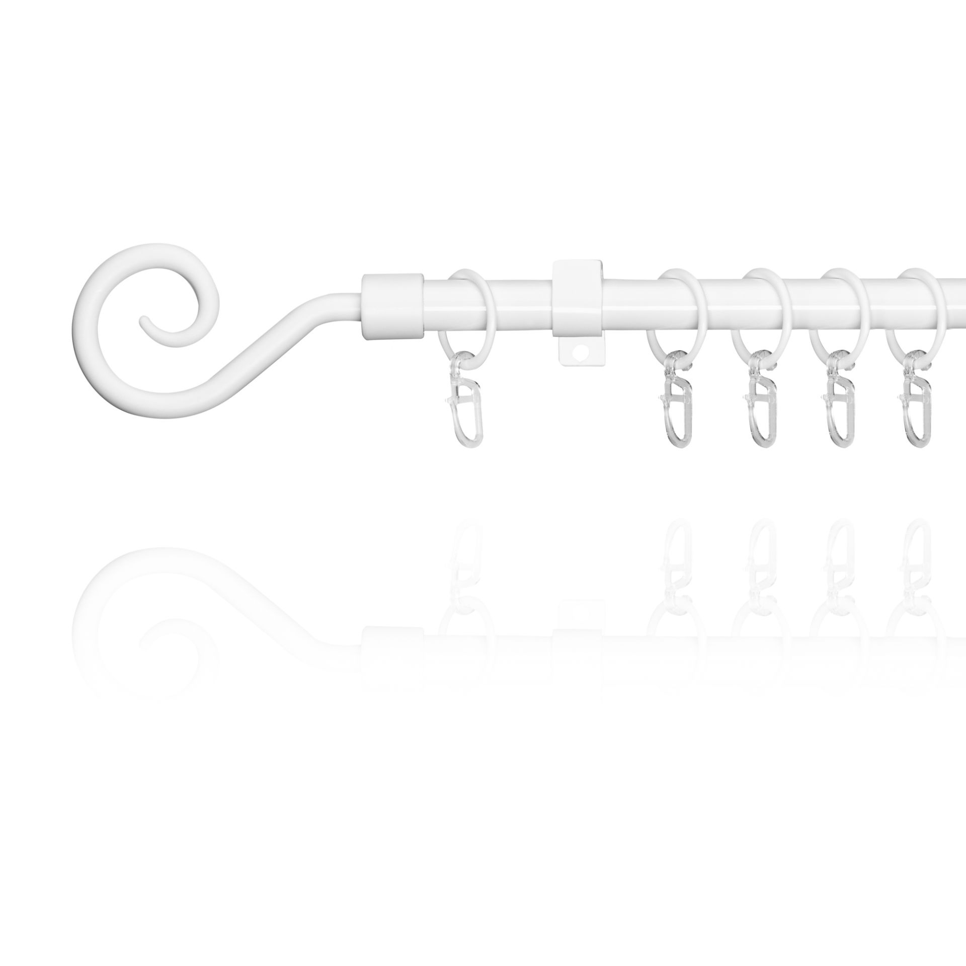 LICHTBLICK ORIGINAL Gardinenstange "Gardinenstange Kringel, 16 mm, ausziehb günstig online kaufen