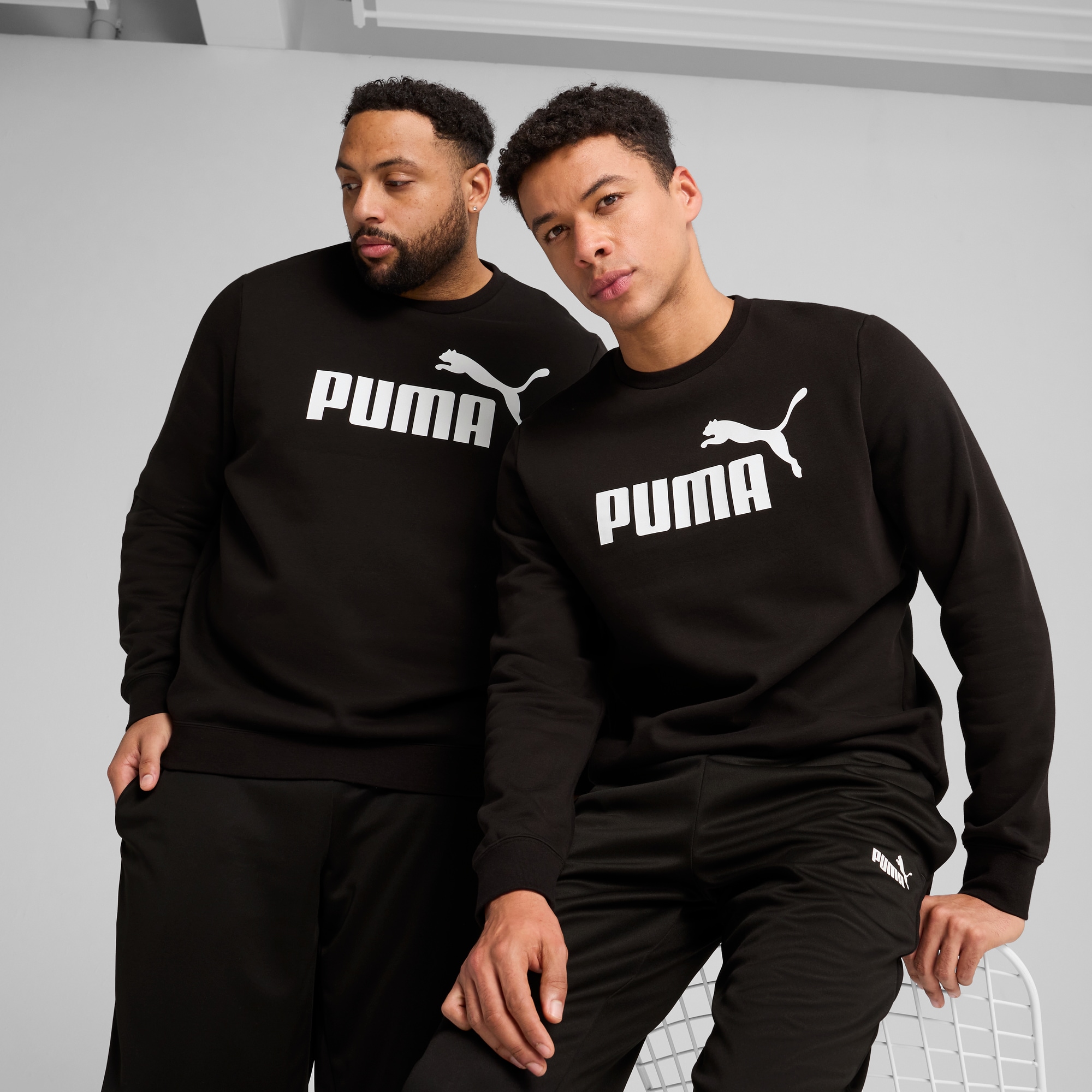 PUMA Langarmshirt "ESS NO. 1 LOGO CREW FL" Langarm, reguläre Passform, Rund günstig online kaufen