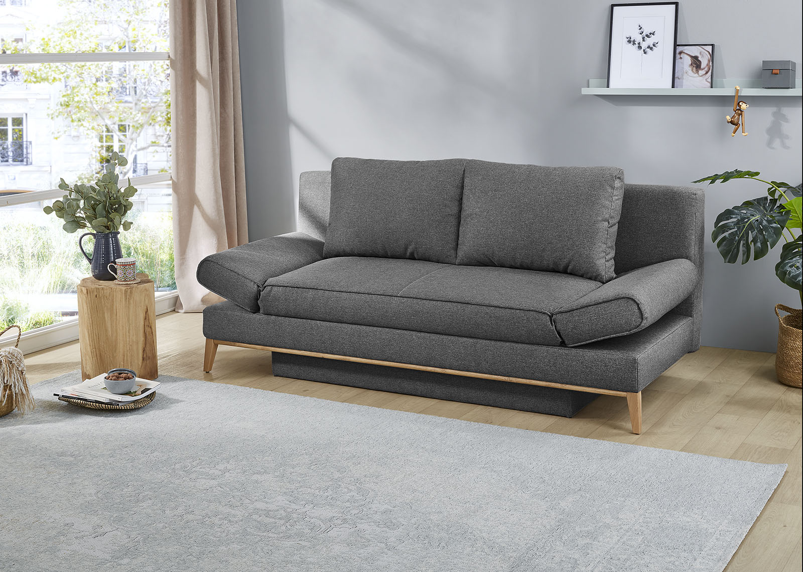 Jockenhöfer Gruppe "Yann, B: 198 cm, Liegefl. 138x198 cm" mit Schlaffunktion, Bettkasten & Armteilverstellung
