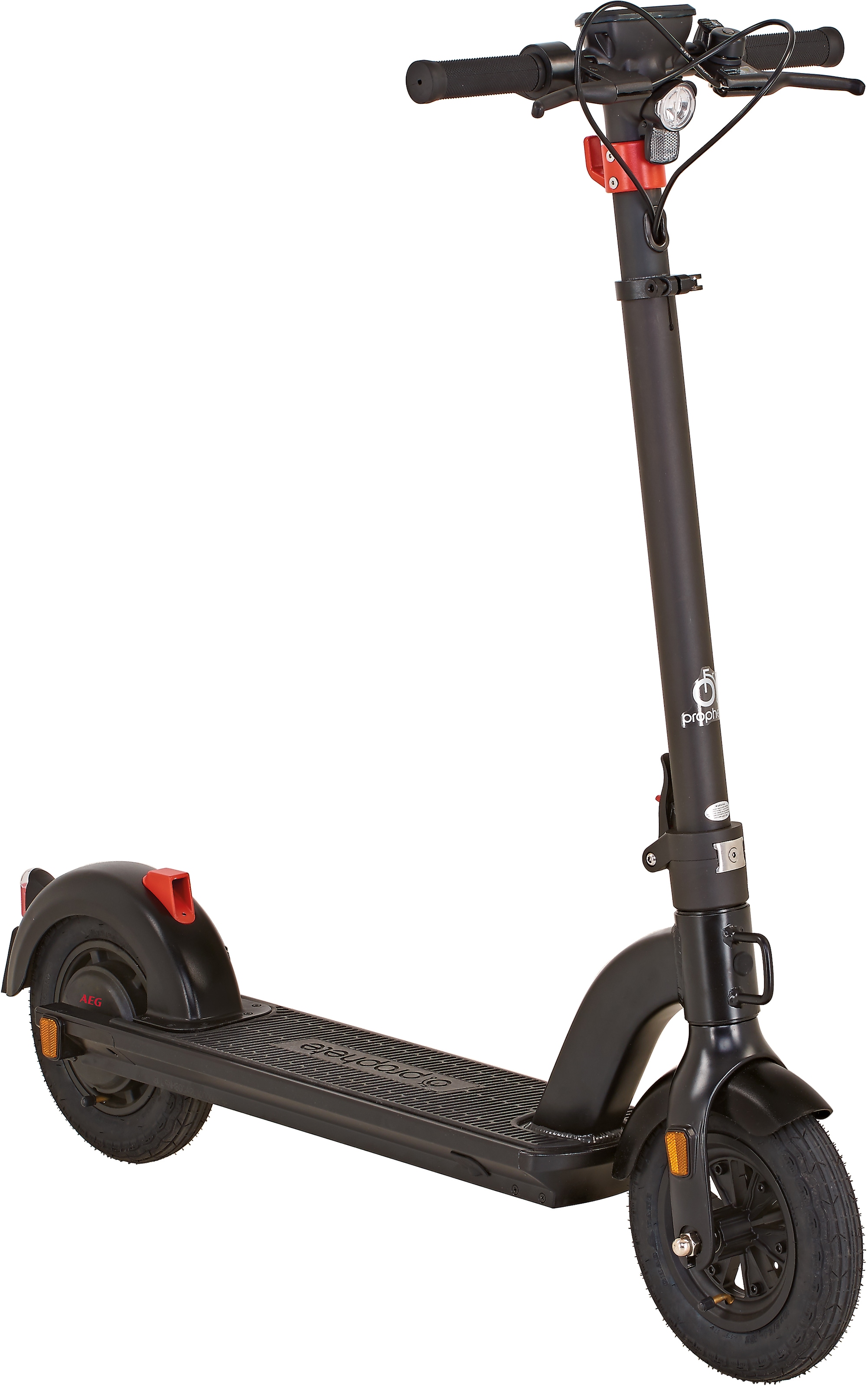 PROPHETE E-Scooter "Prophete E-Scooter mit Straßenzulassung", L:114cm, schwarz, Roller