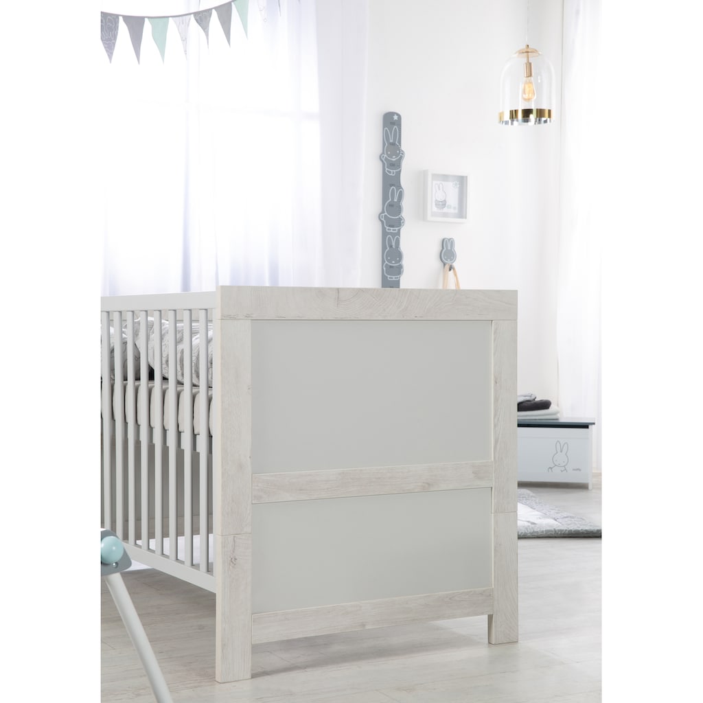 roba® Babyzimmer-Komplettset »Mila«, (Set, 3 St., Kinderbett, Schrank, Wickelkommode)