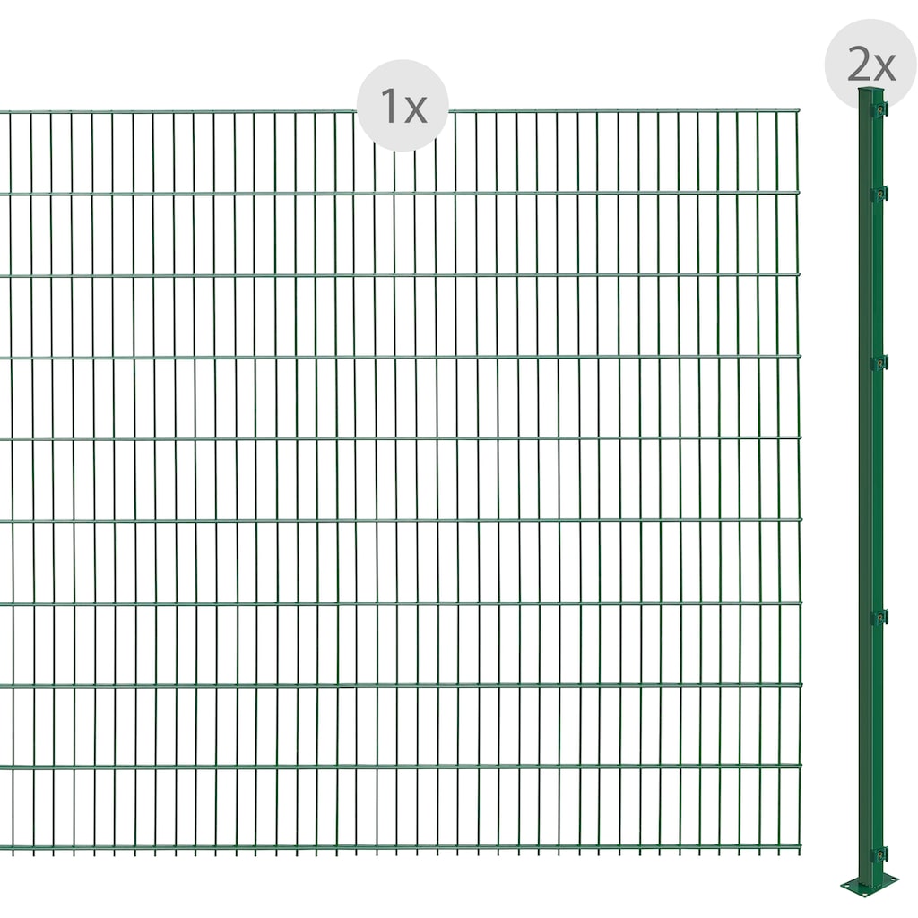 Arvotec Doppelstabmattenzaun »EASY 183 zum Aufschrauben«